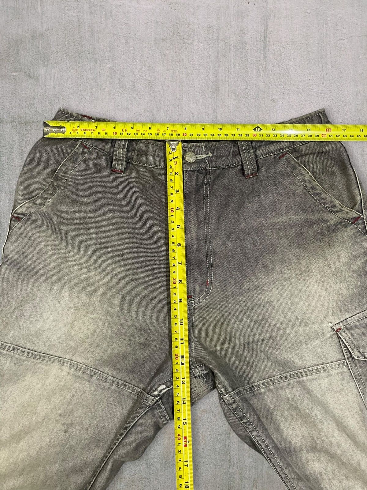 JNCO Vintage Y2K PJ’s Surf Carpenter Cargo Denim Baggy Jorts Size US 32 / EU 48 - 15 Thumbnail