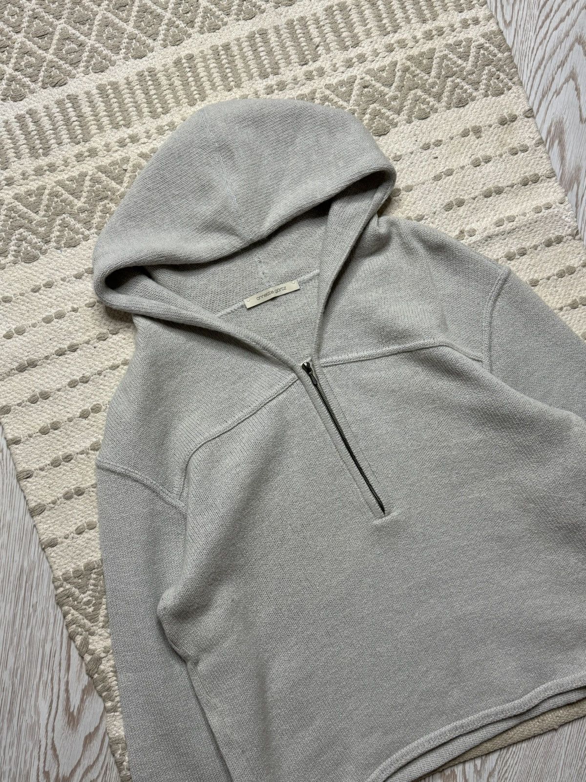 Annette Gortz Annette Gortz Gray Wool Knit 3/4 zip Hoodie size S Size S / US 4 / IT 40 - 2 Thumbnail