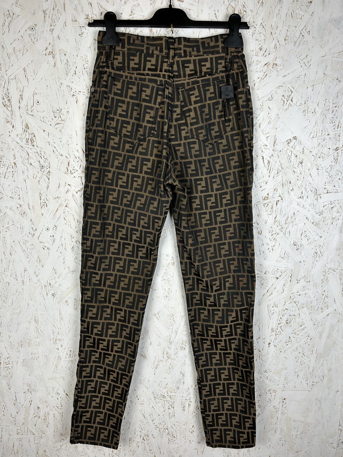 Fendi Vintage Fendi Zucca FF Monogram All Over Print Jeans 27” Size 27" / US 4 / IT 40 - 6 Thumbnail