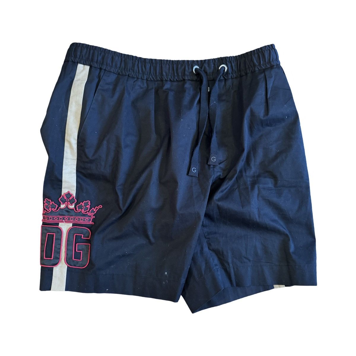 Dolce & Gabbana DOLCE & GABBANA DG Crown Logo Cotton Bermuda Sweatshorts Size US 38 / EU 54 - 1 Thumbnail