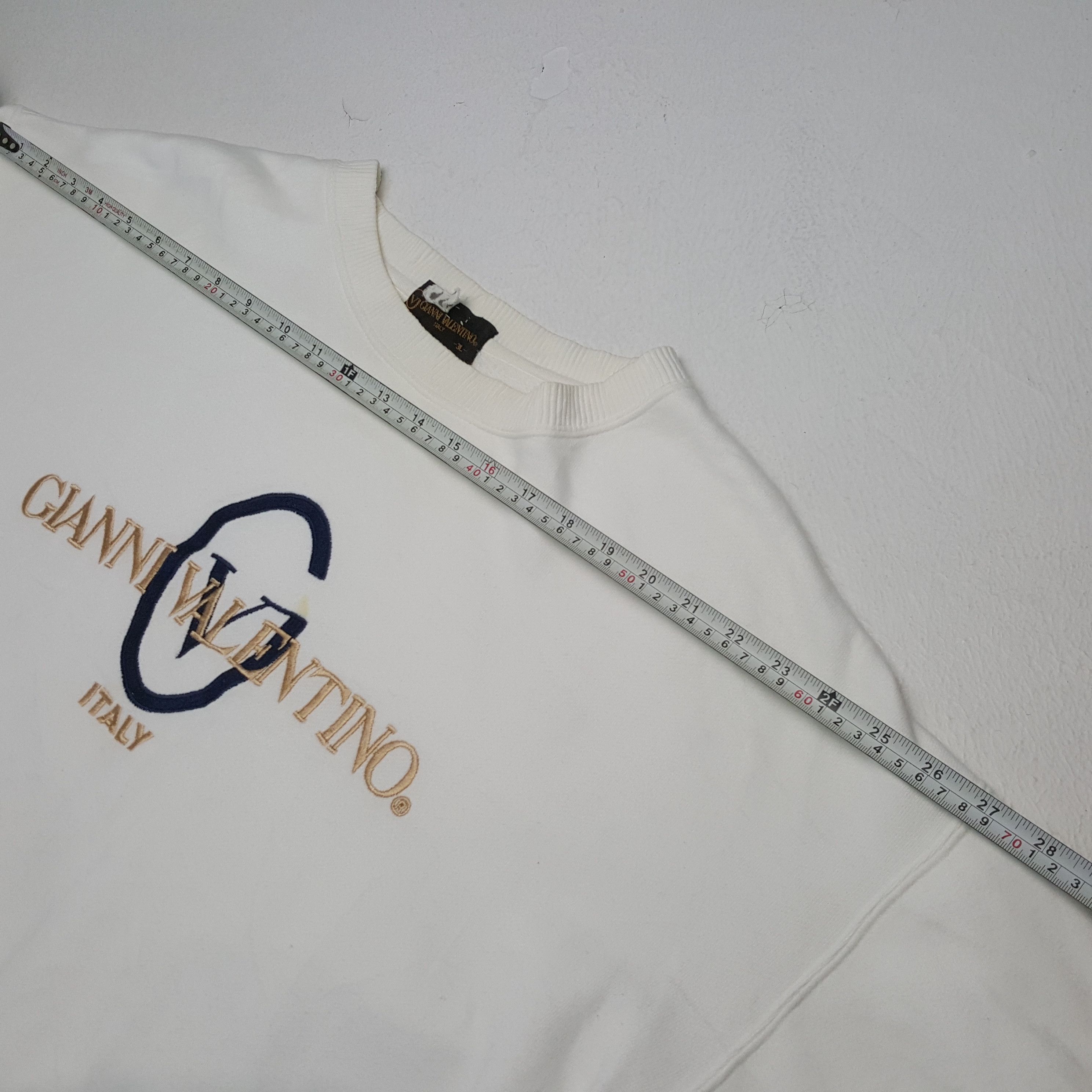 Gianni Valentino × Valentino × Vintage Vintage GIAANI VALENTINO Italian Brand Embroidery Sweatshirt Size US XXL / EU 58 / 5 - 4 Thumbnail