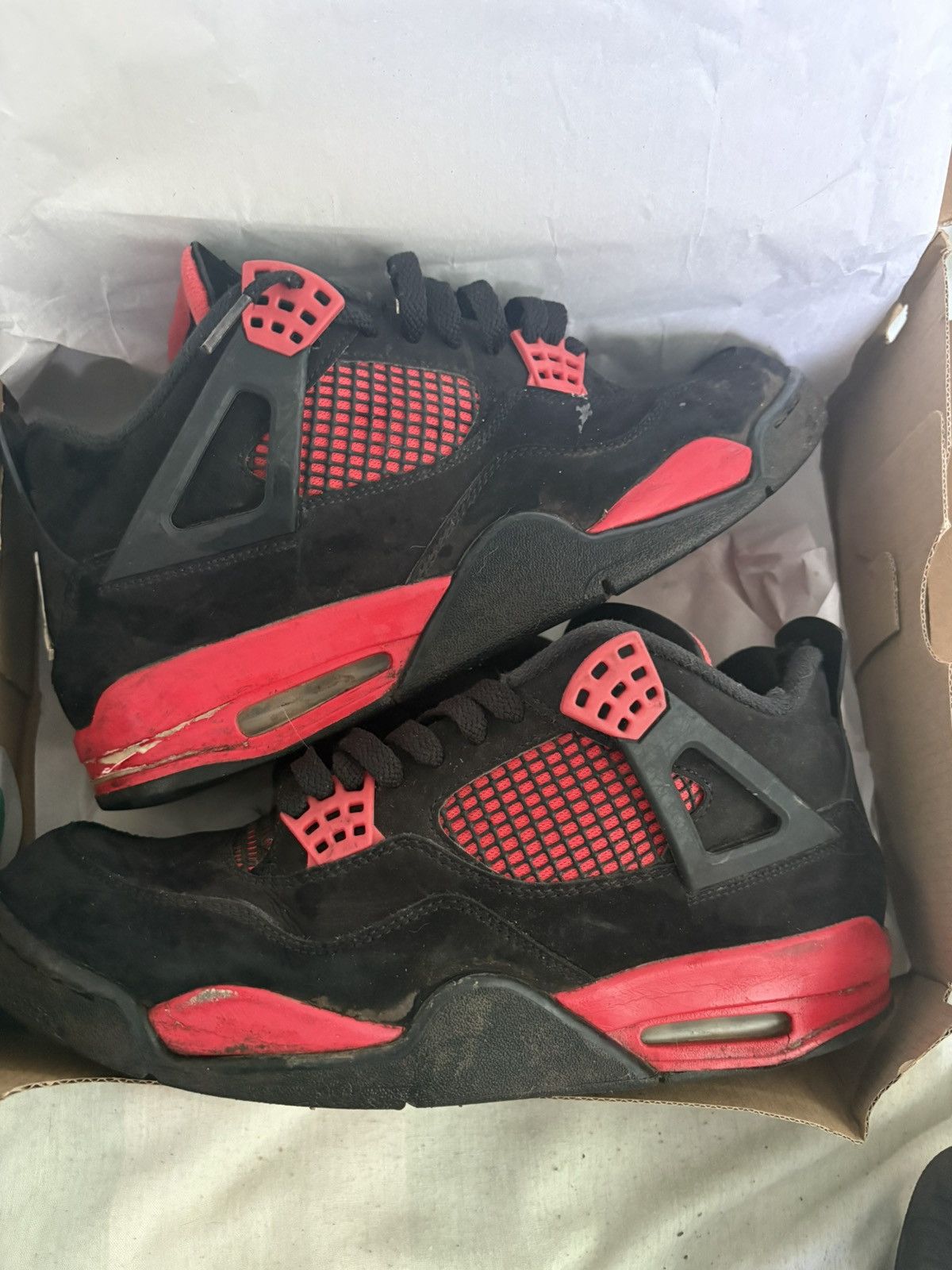 Nike Jordan 4 red Thunders Size US 9 / EU 42 - 1 Thumbnail