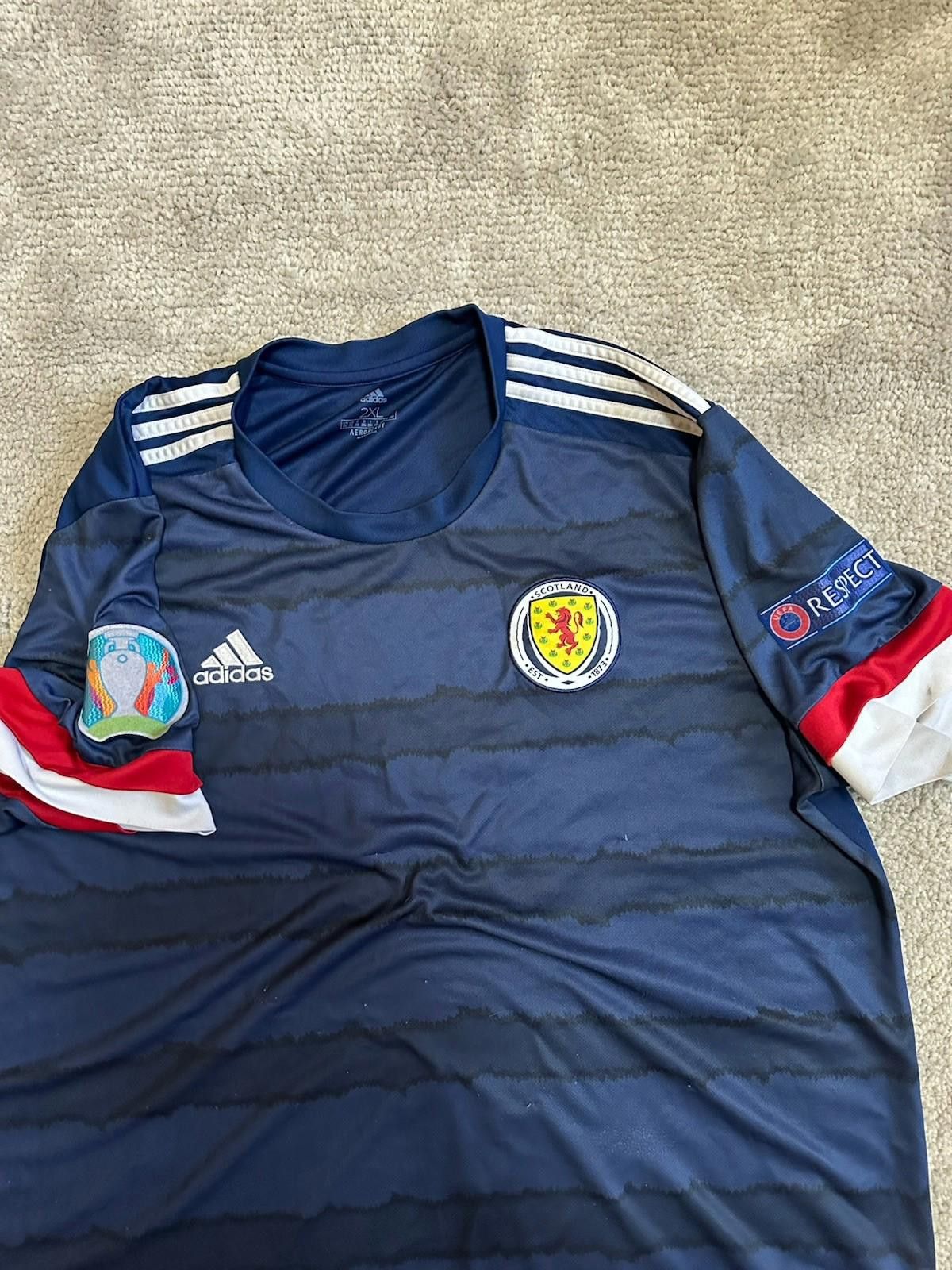 Adidas Scotland Football Team 2020/22 Euro Home Jersey Shirt Adidas Size US XXL / EU 58 / 5 - 6 Thumbnail