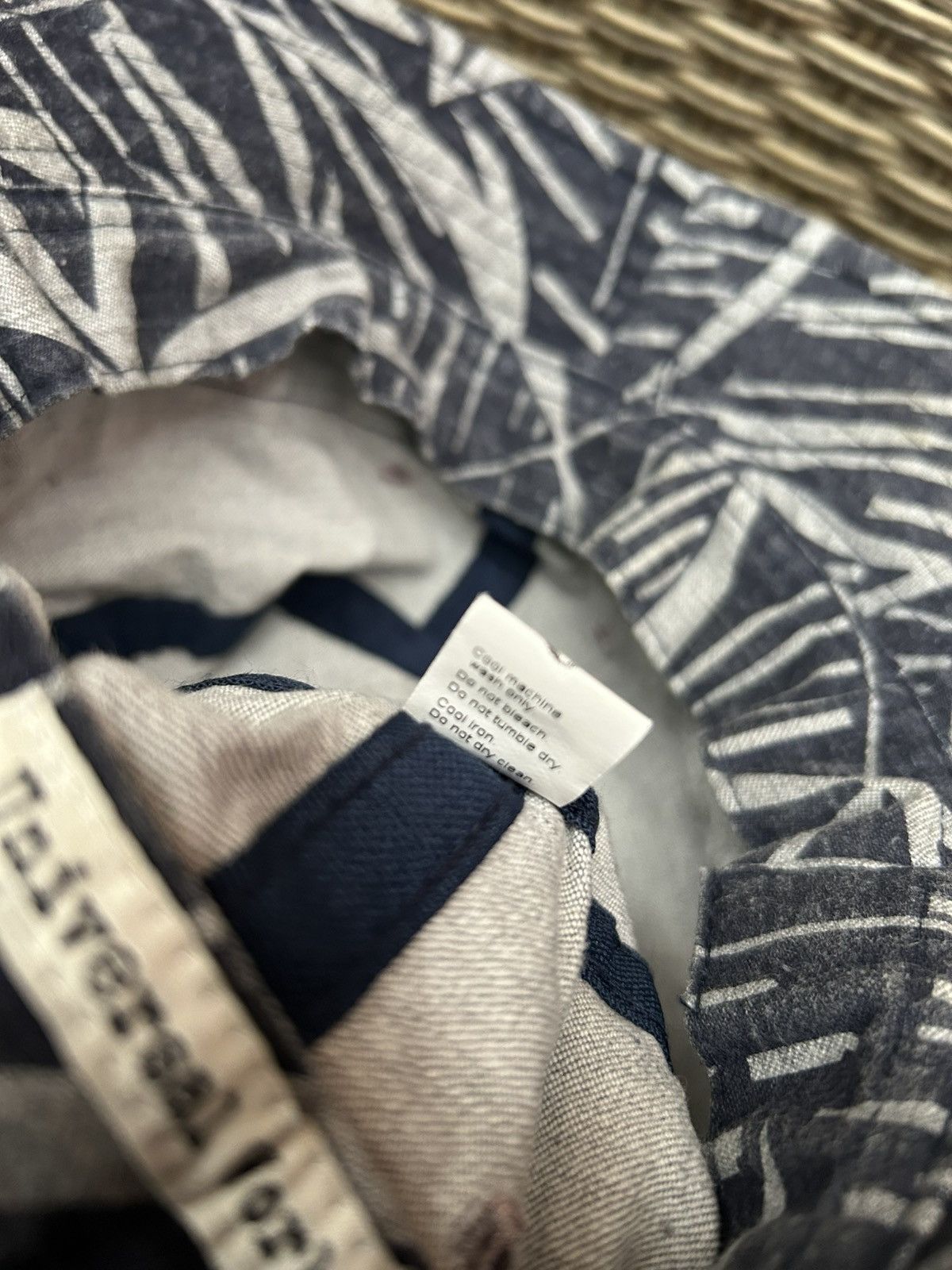 Universal Works Universal Works Bucket Hat Size M 57-58cm Navy Grey Printed Size ONE SIZE - 5 Thumbnail