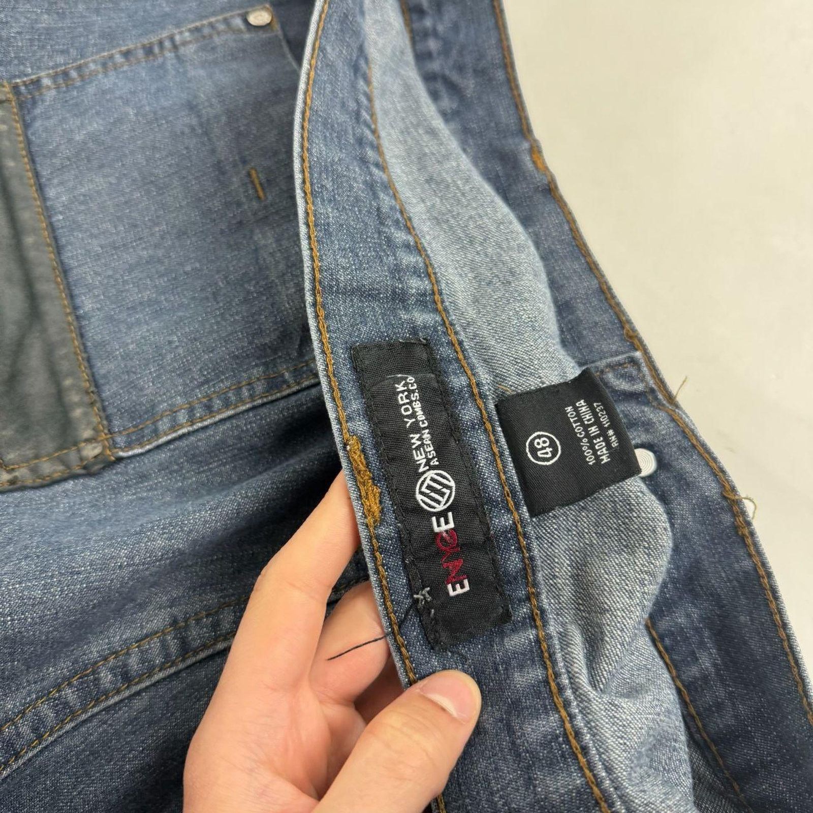 Enyce × JNCO × Vintage Vintage y2k patched enyce faded stonewash archive cyber jean Size US 44 / EU 60 - 6 Thumbnail