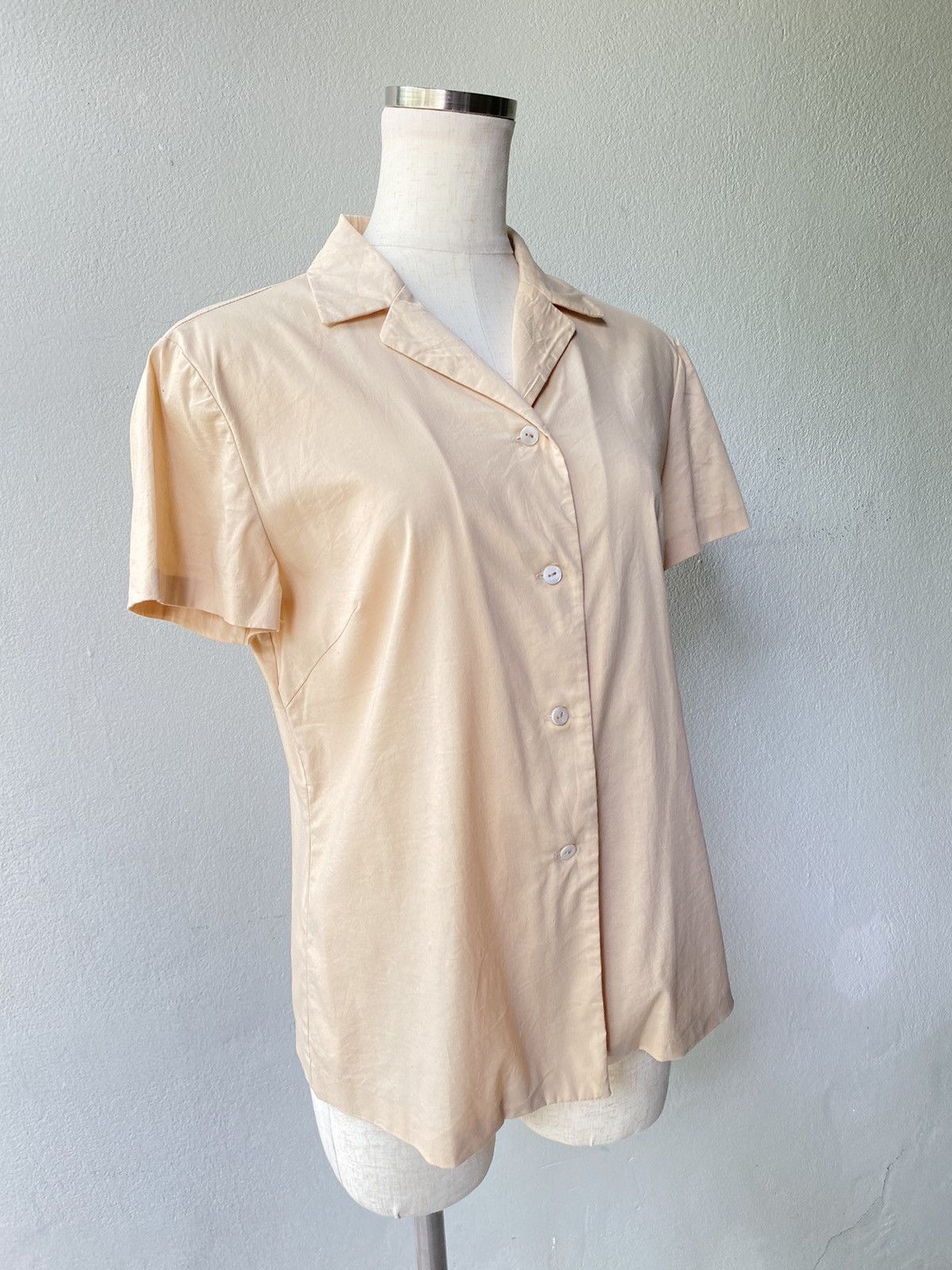 Jil Sander JILSANDER beige blouse shirt Size M / US 6-8 / IT 42-44 - 2 Thumbnail