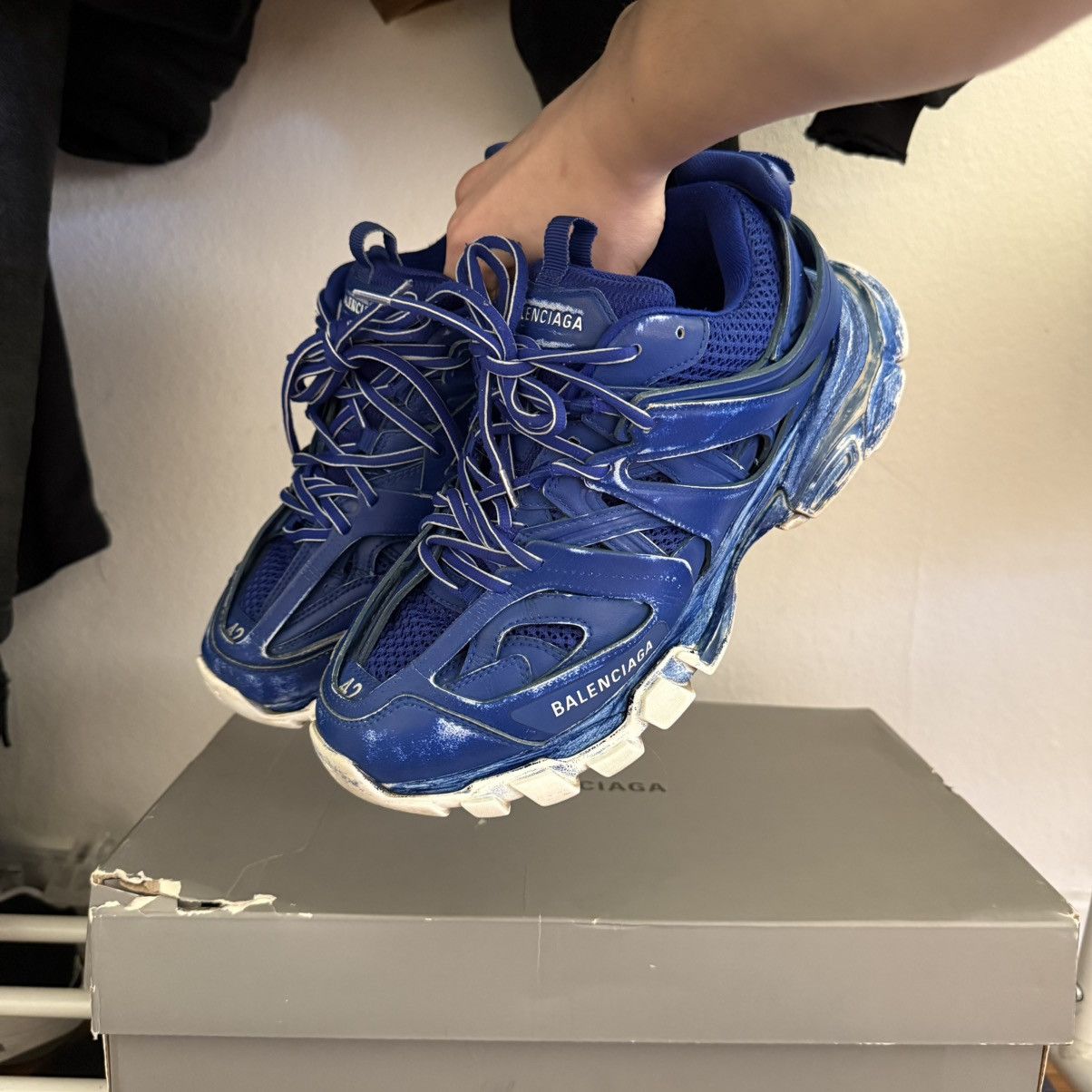 Balenciaga SOLD OUT ❌❌❌❌❌Balenciaga Track Faded Blue Size US 9 / EU 42 - 1 Thumbnail