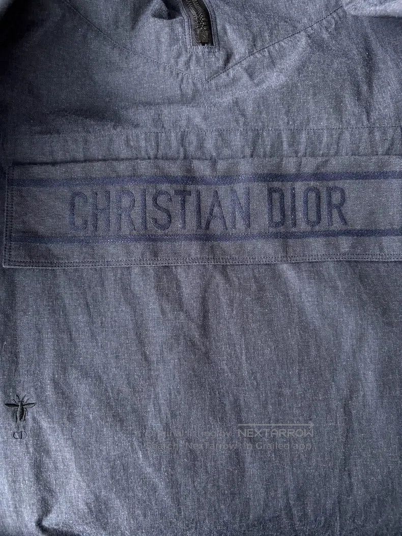 Dior Dior Dark blue slogan logo hoodie windbreaker jacket Size S / US 4 / IT 40 - 5 Thumbnail