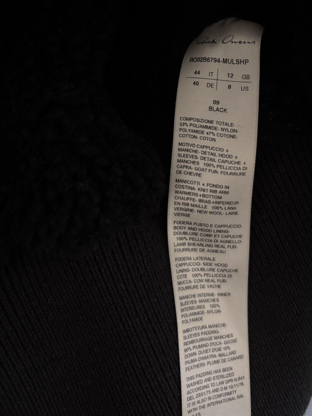 Rick Owens FW22 Strobe Alice Gauntlet Parka Size US M / EU 48-50 / 2 - 12 Thumbnail
