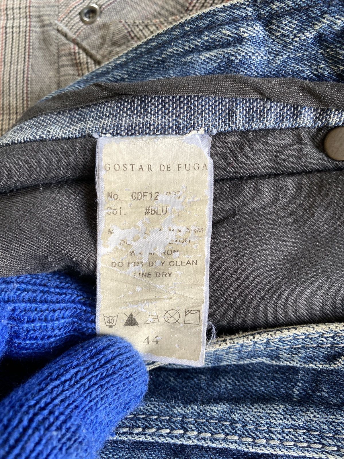 GOSTAR DE FUGA × Japanese Brand Japanese Vintage Gostar De Fuga Lighting Washed Denim Size US 31 - 20 Thumbnail
