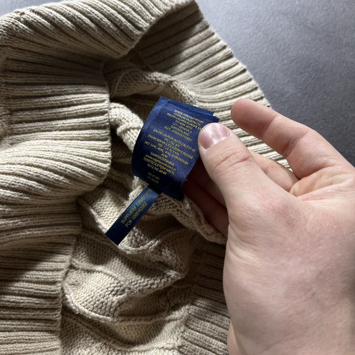 Polo Ralph Lauren Vintage Polo Ralph Lauren Cable Knit Sweater Old Money Mens Size US L / EU 52-54 / 3 - 15 Thumbnail