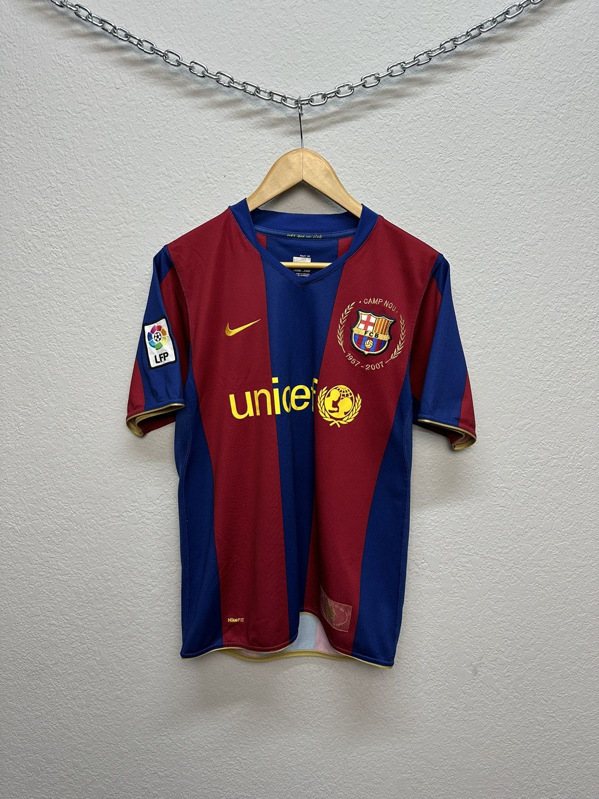 Vintage Nike Barcelona 2007 2008 Football Soccer Jersey