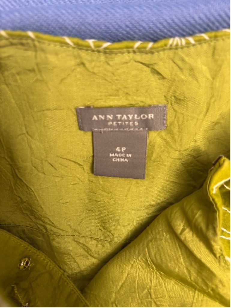 Ann Taylor Women's Ann Taylor Petites Dress Size 4P Green Sleeveless Size S / US 4 / IT 40 - 7 Thumbnail