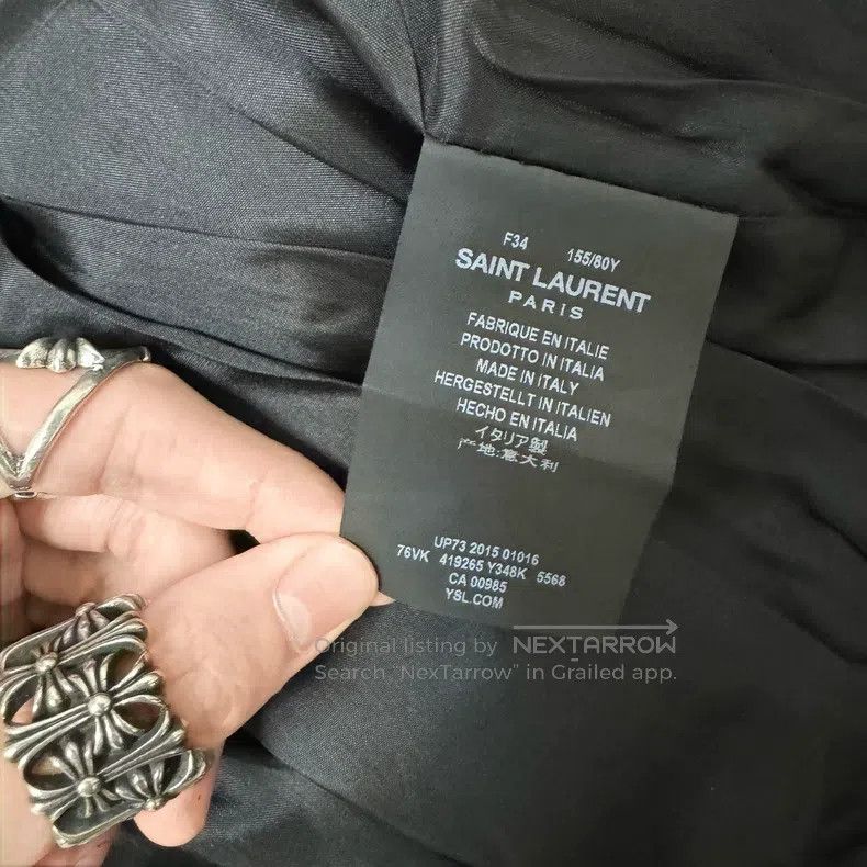 Saint Laurent Paris Saint Laurent Paris Palm Tree Jacket Size XXS / US 00 / IT 34 - 6 Thumbnail