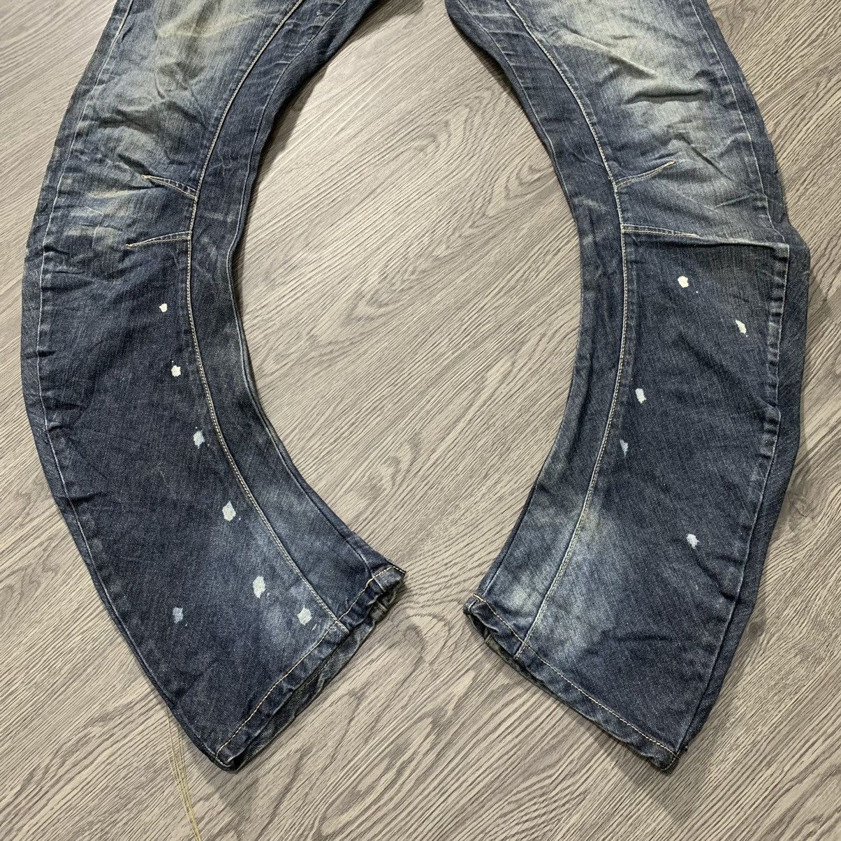 Japanese Brand 🇯🇵 Vintage PPFM Bondage Banana Curve Cut Punk Denim 🇯🇵 Size US 33 - 3 Thumbnail