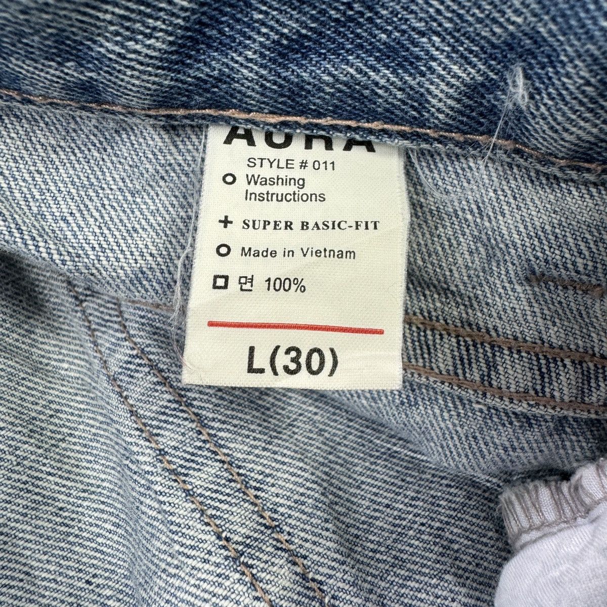 If Six Was Nine 💥Baggy💥 Ripped Blue Washed Jean - bdp0055 Size US 29 - 9 Thumbnail