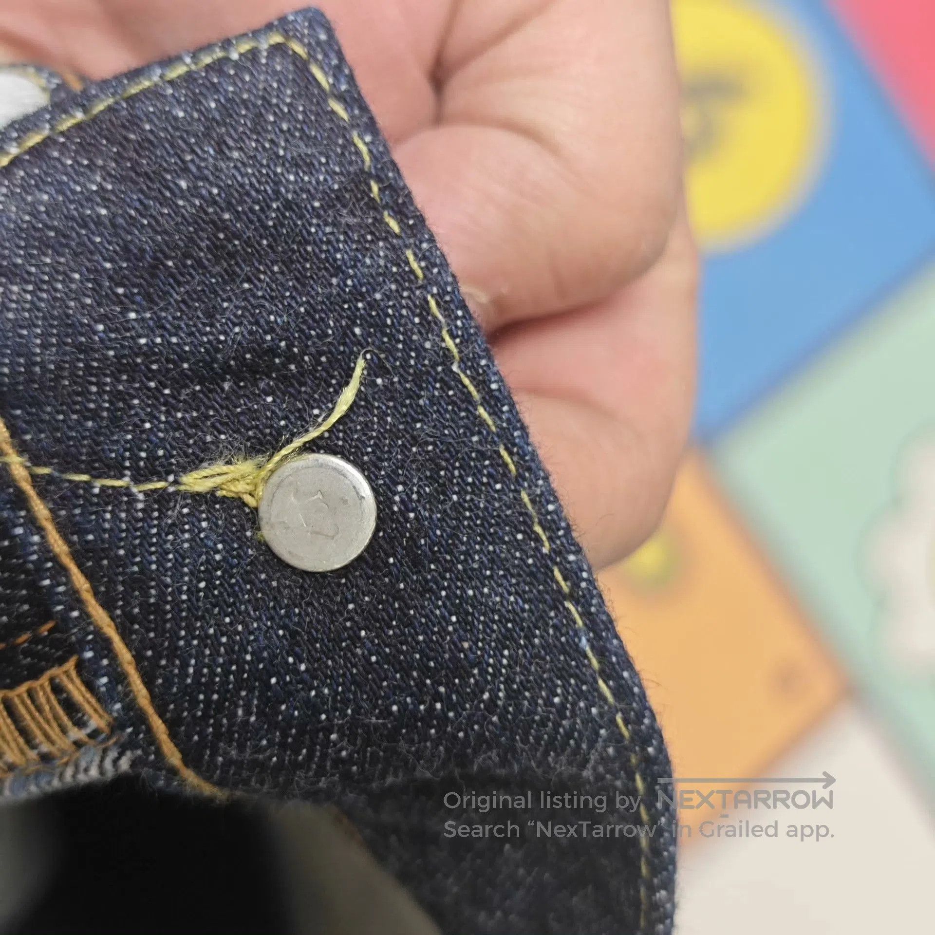 LVC LVC Big E 502 J22 Vintage Jeans. Size US 34 / EU 50 - 4 Thumbnail
