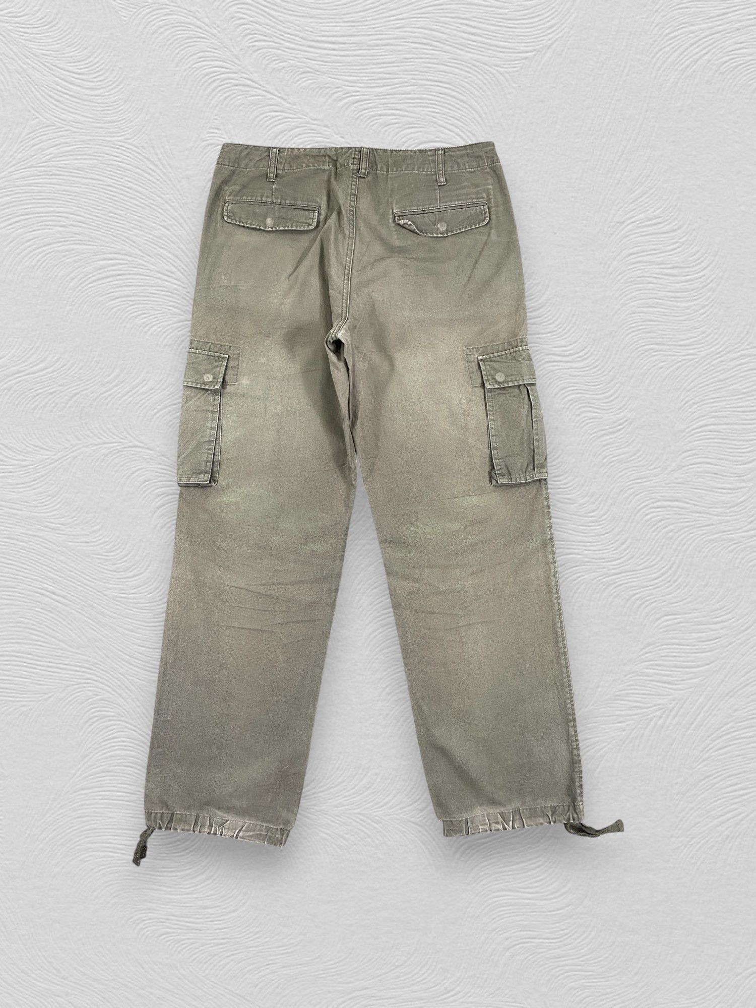 Japanese Brand Uniqlo Japanesse Cargo Sun Faded Pants -CP266 Size US 34 / EU 50 - 2 Thumbnail