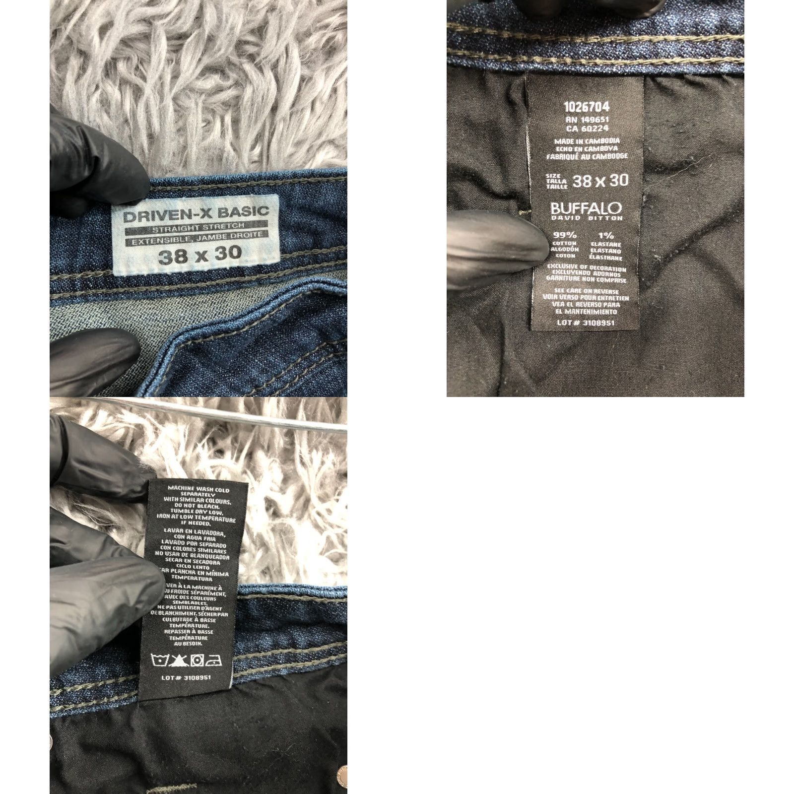 Buffalo David Bitton Buffalo David Bitton Jeans Driven-X Straight Denim 38x30 Mens Dark Blue Wash Size US 38 / EU 54 - 9 Thumbnail