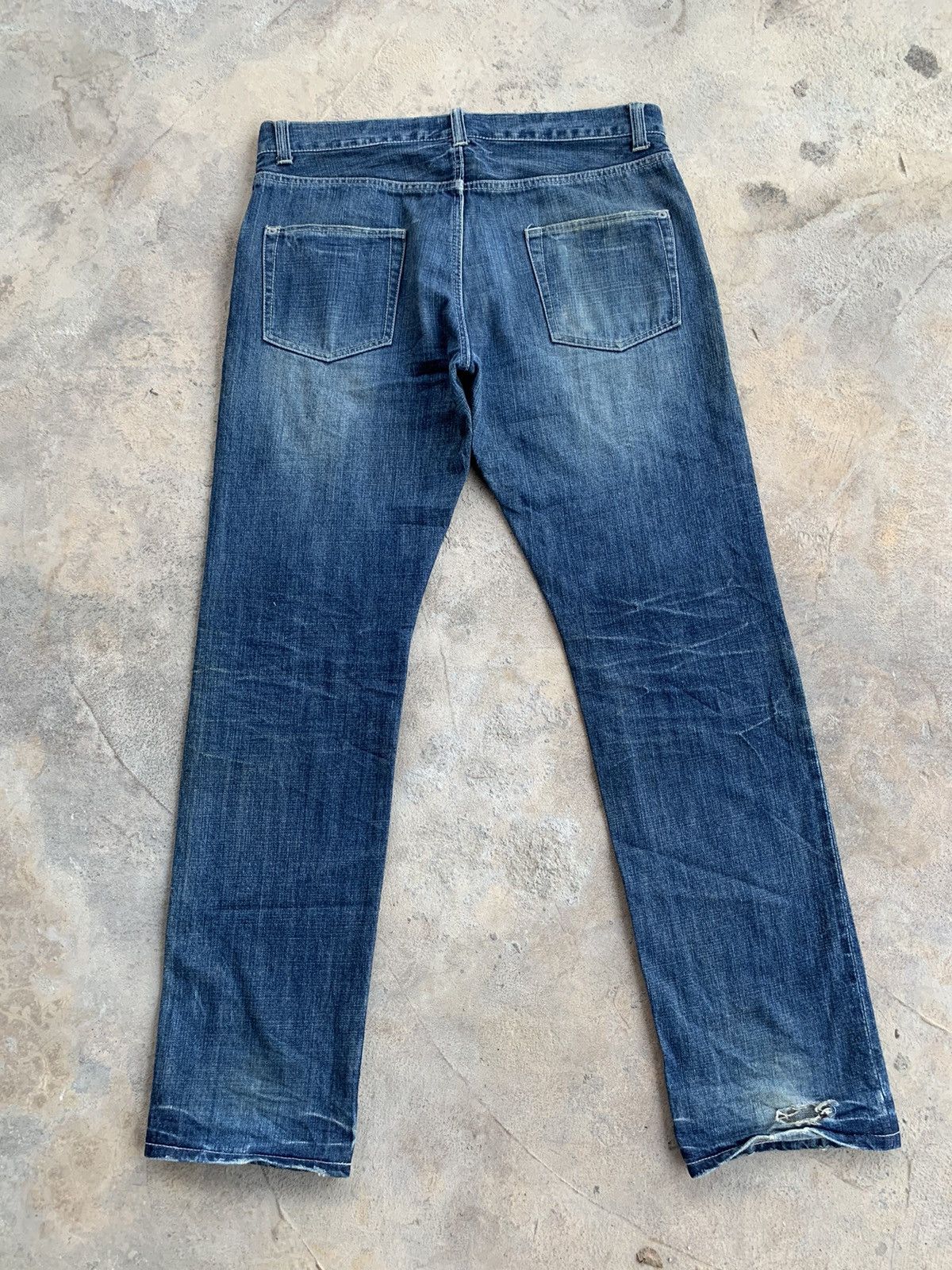 Japanese Brand × RAGEBLUE Rage Blue Redline Selvedge Distressed Denim Size US 36 / EU 52 - 2 Thumbnail