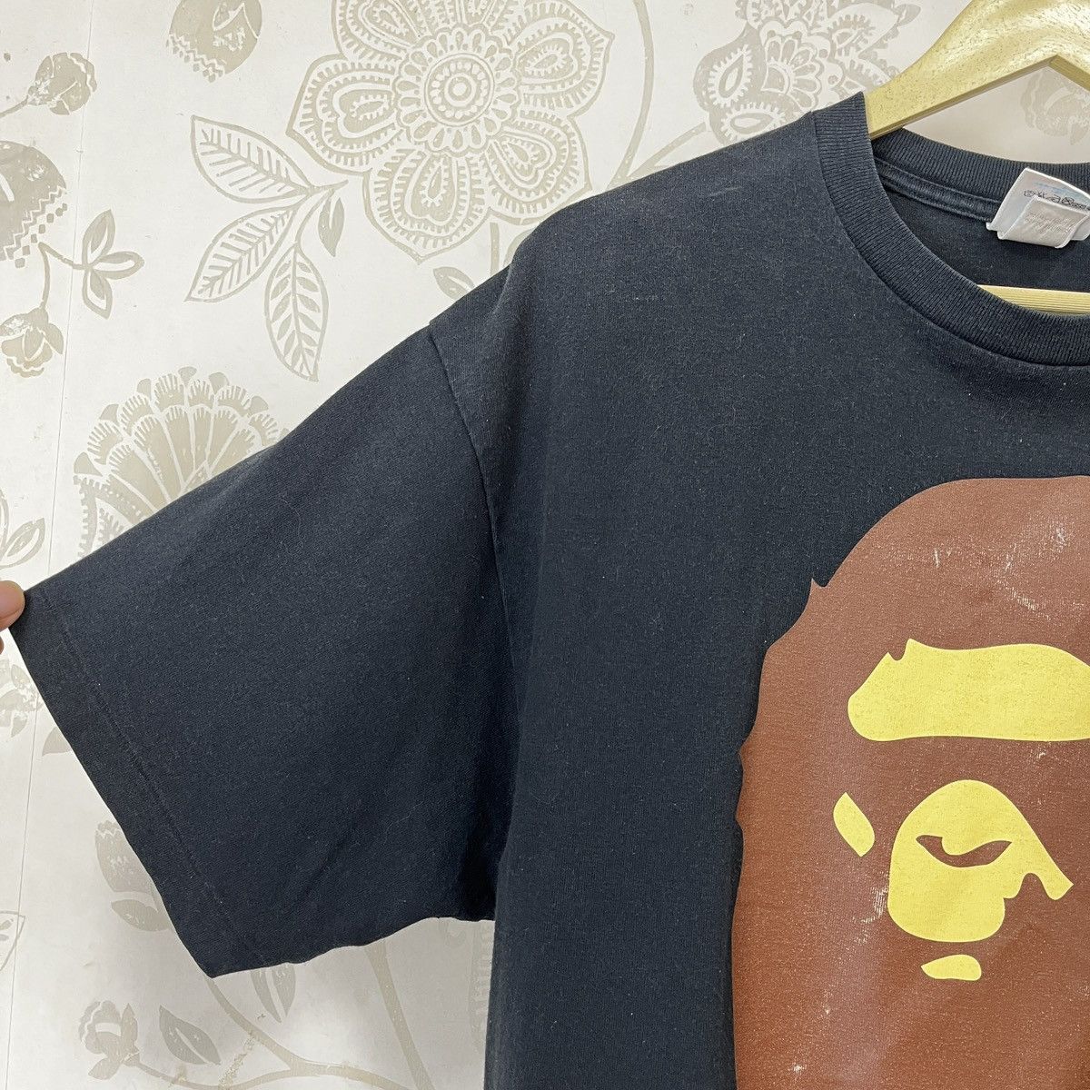 Bape Vintage BAPE Nigo Big Mirror Logo TShirt Japan Size US XL / EU 56 / 4 - 6 Thumbnail