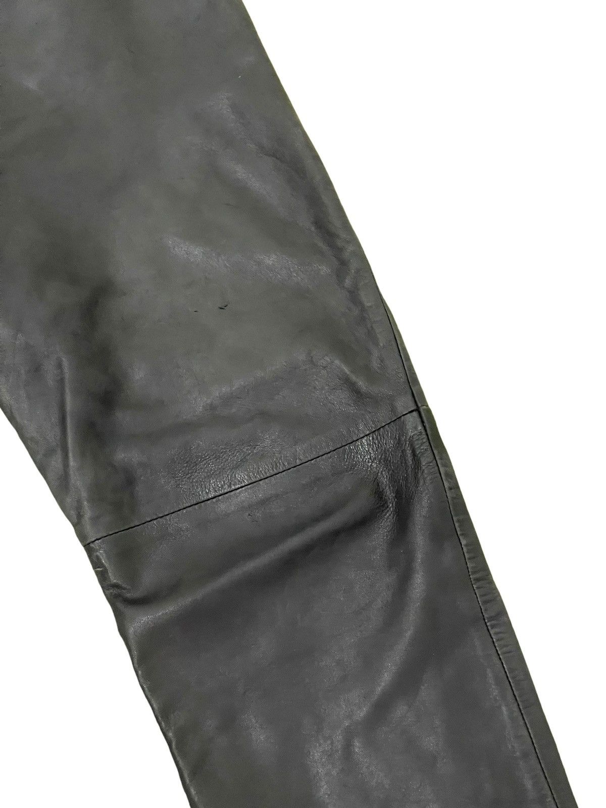 Le Grande Bleu (L.G.B.) Leather Pant Unknown Vtg Japan Baggy Tapered 8🟦7 Size US 32 / EU 48 - 8 Thumbnail
