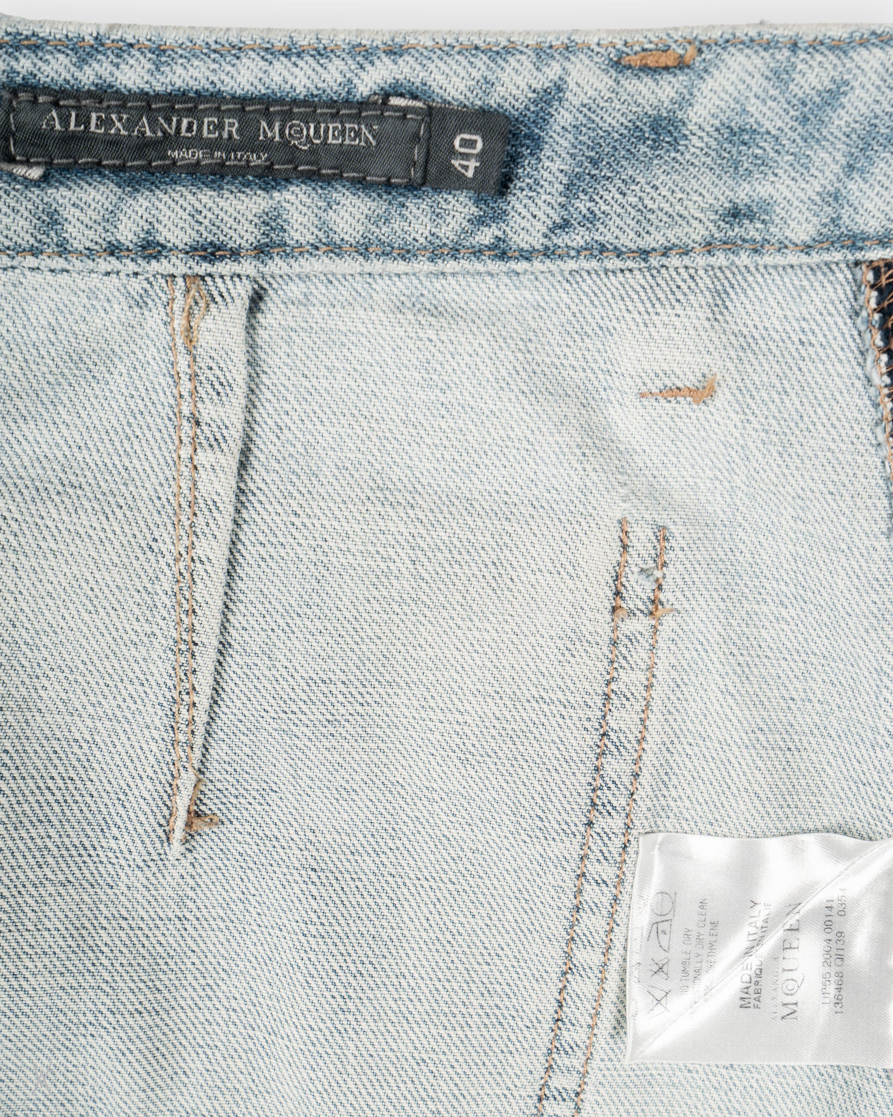 Alexander McQueen Alexander McQueen SS04 “Deliverance” Denim Trumpet Skirt Size 27" / US 4 / IT 40 - 5 Thumbnail