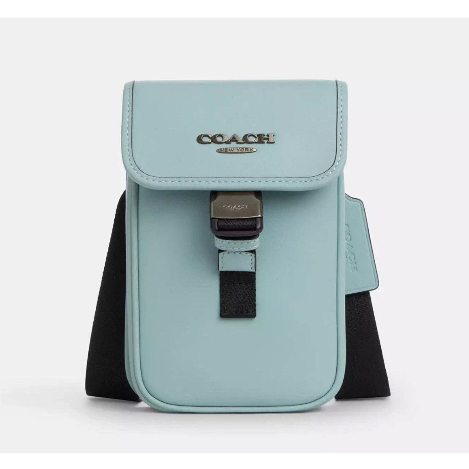 Coach NWT COACH men's Racer Phone Crossbody CAJ42 Light Blue Size ONE SIZE - 6 Thumbnail
