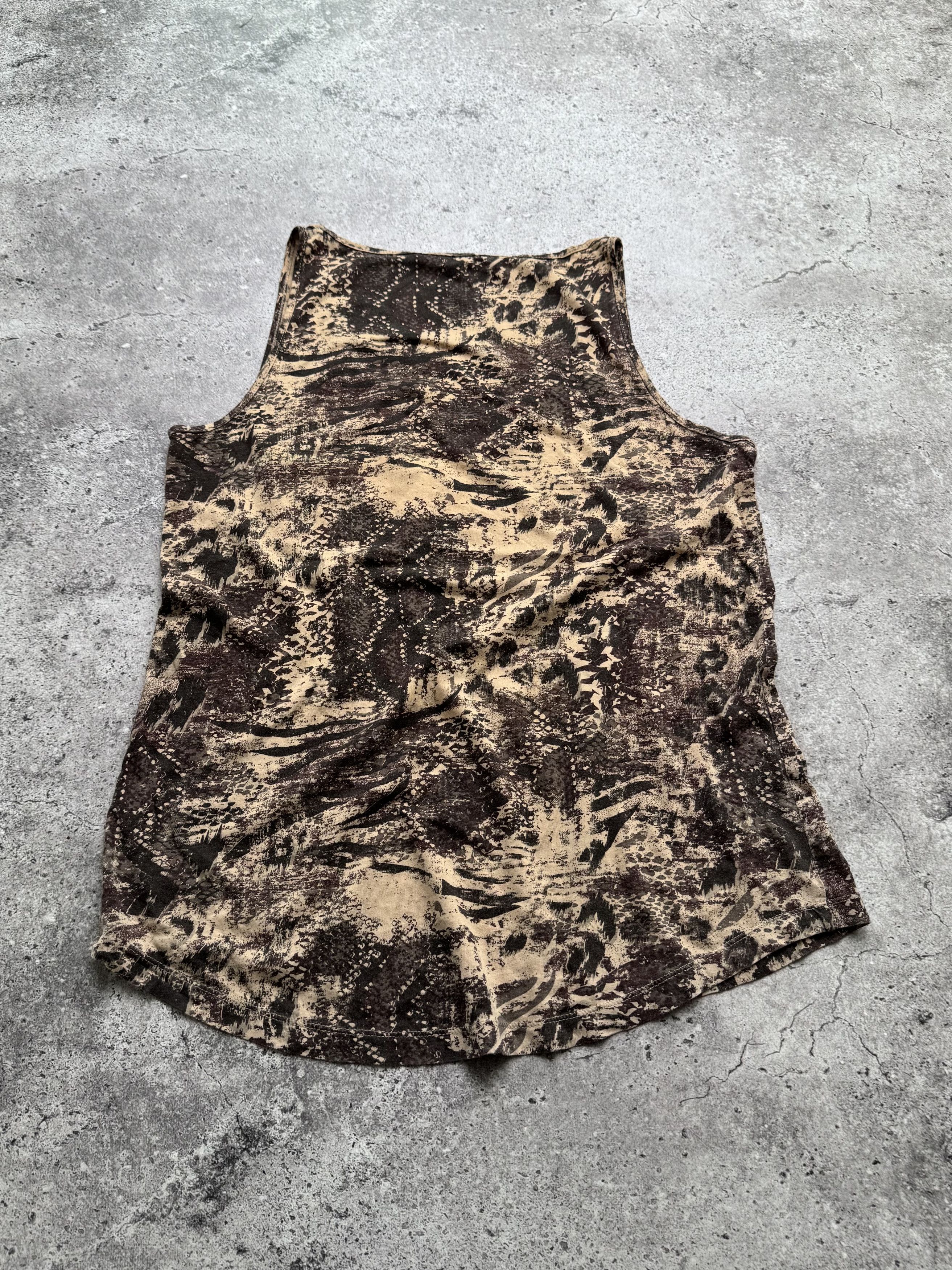 Vintage Vintage Animal Print Tank Top Zip Pocket Y2K Grunge (E8) Size S / US 4 / IT 40 - 4 Thumbnail