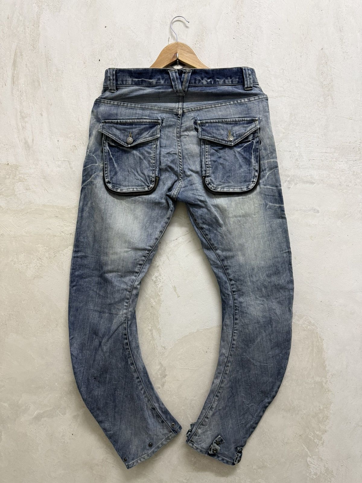Le Grande Bleu (L.G.B.) ☠️ Archival PPFM lgb style Bondage Curved Denim Size US 32 / EU 48 - 5 Thumbnail