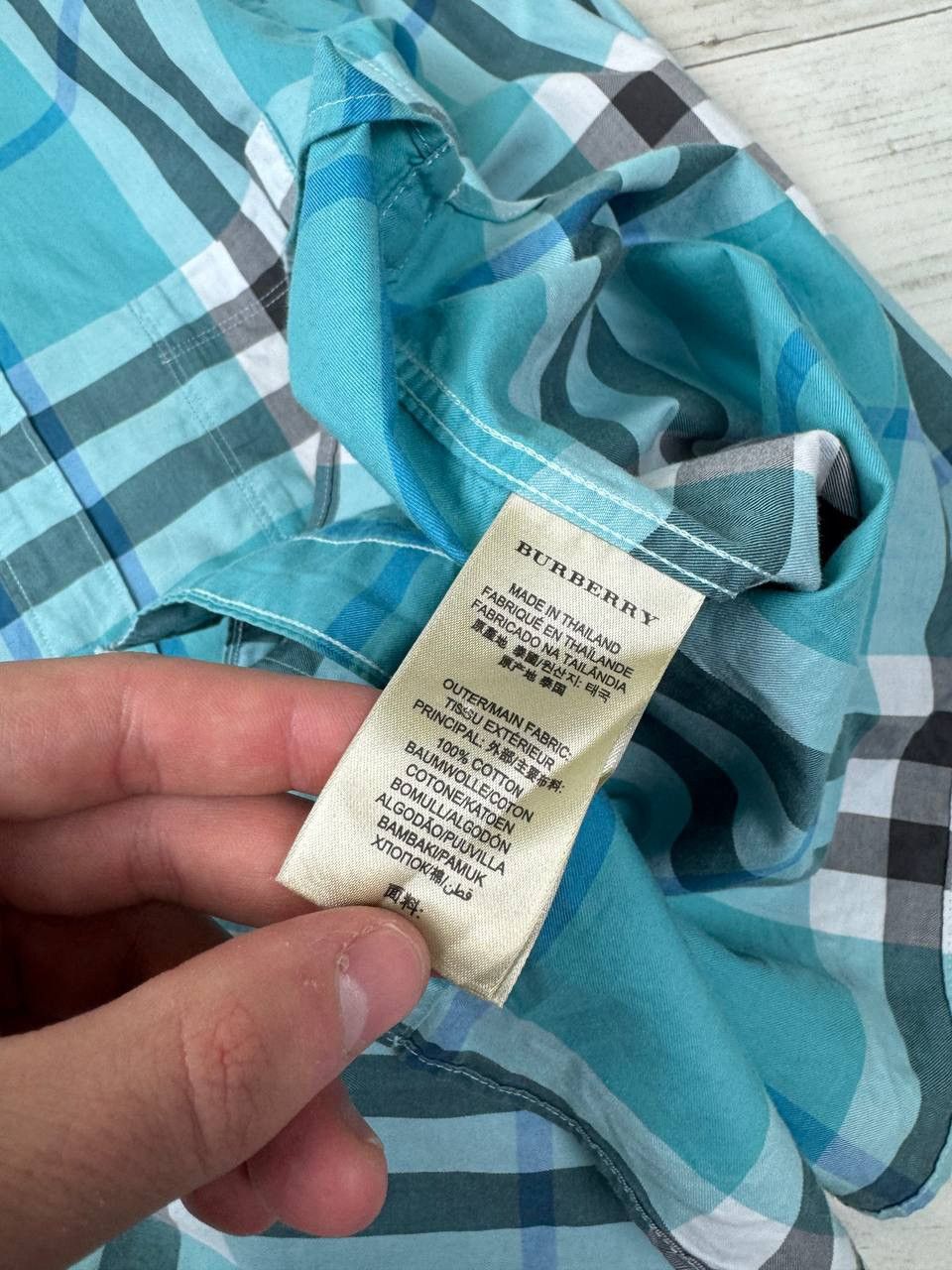 Burberry Burberry Brit Nova Check Blue Shirt Button Up Size US M / EU 48-50 / 2 - 12 Thumbnail