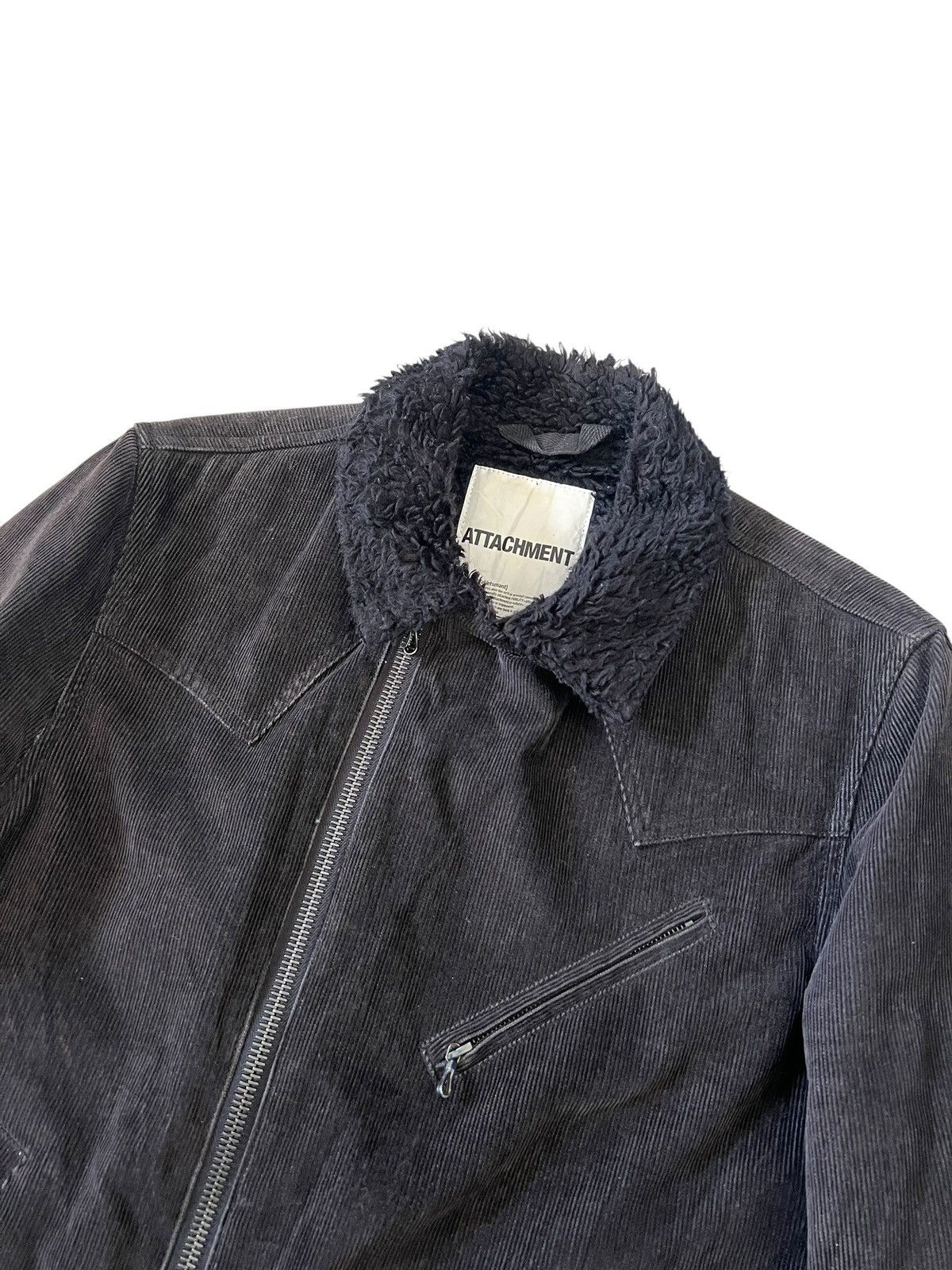 Attachment 2000s Attachment Faux Fur Corduroy Rider Jacket Size US M / EU 48-50 / 2 - 8 Thumbnail