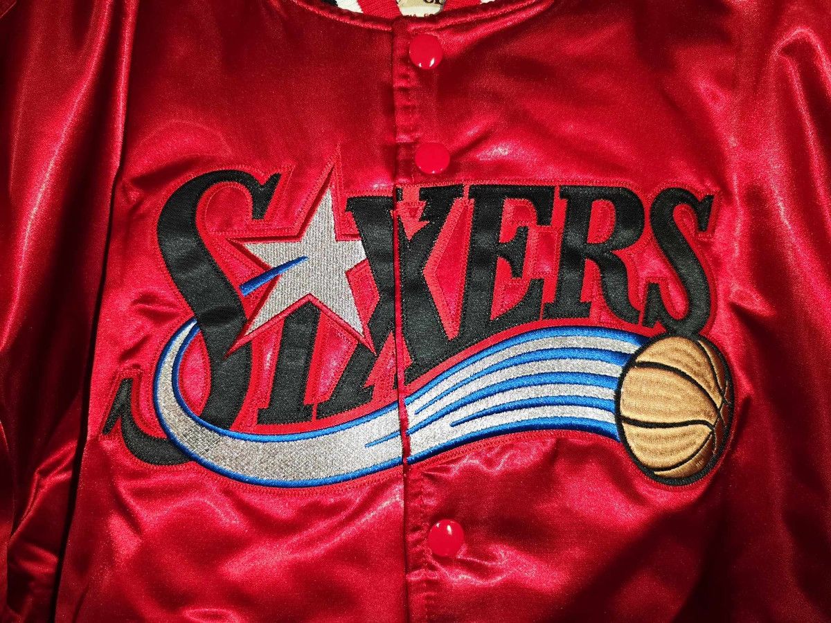 Mitchell & Ness × NBA Mitchell and Ness Sixers bomber jacket size 3XL Size US XXL / EU 58 / 5 - 2 Thumbnail
