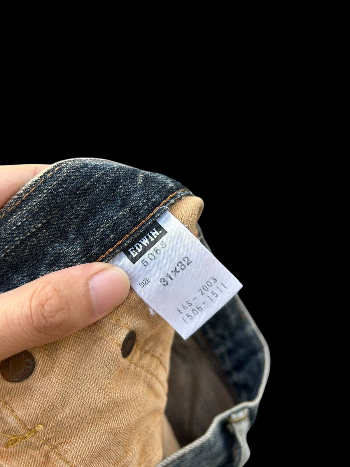 Japanese Brand × Kapital × Vintage Rusty Edwin Selvedge Distressed Short Denim jeans Size US 31 - 9 Thumbnail