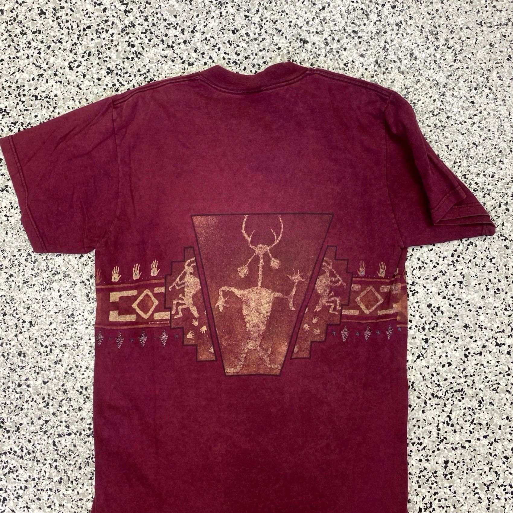 Vintage VINTAGE Grand Canyon AOP Graphic T Shirt Red Medium Mens 90s Benchtop Embroidered Crew Neck Cotton Short Sleeve Size US M / EU 48-50 / 2 - 4 Thumbnail