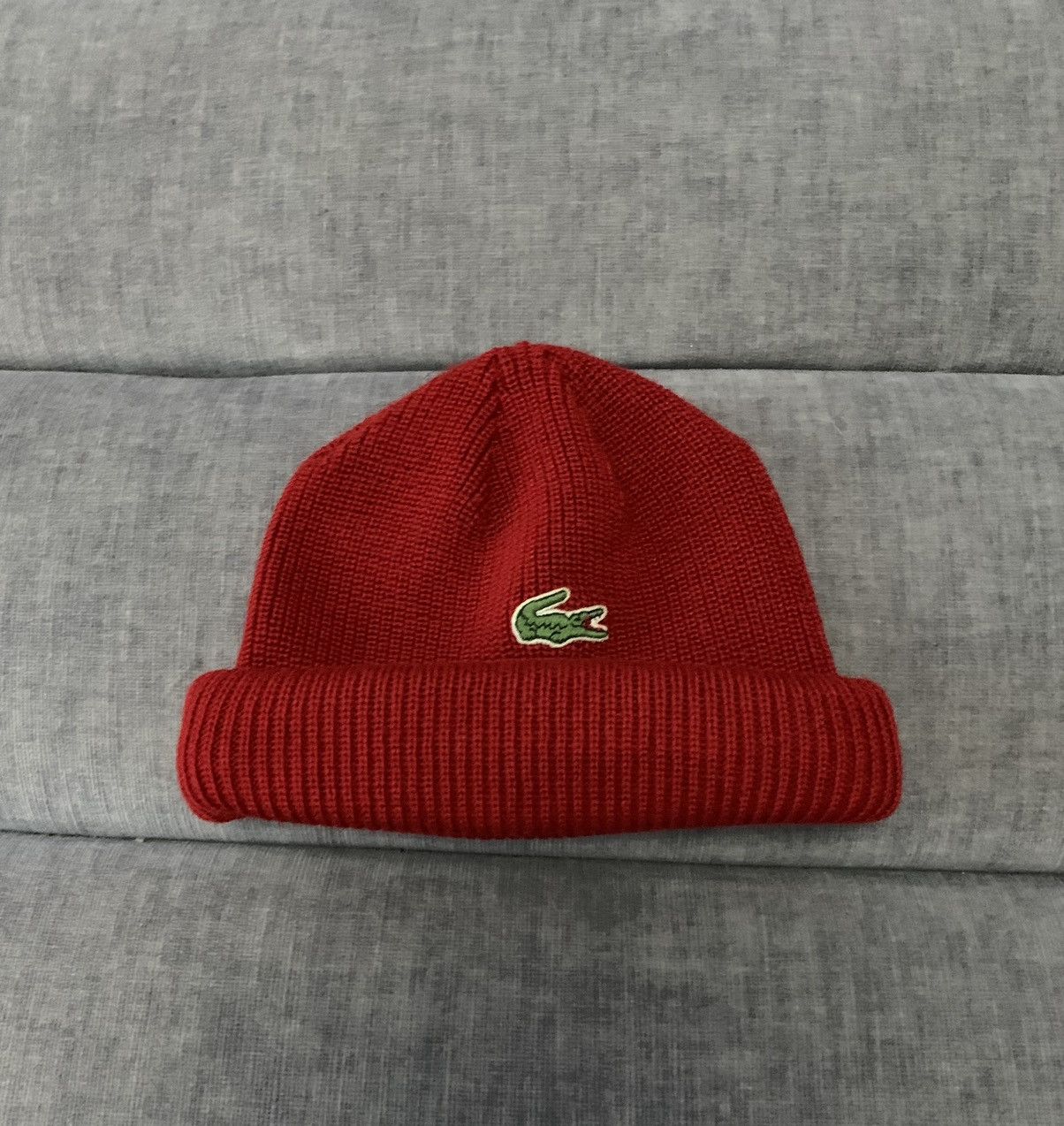Lacoste × Vintage Vintage beanie Lacoste hat made in France Size ONE SIZE - 1 Thumbnail