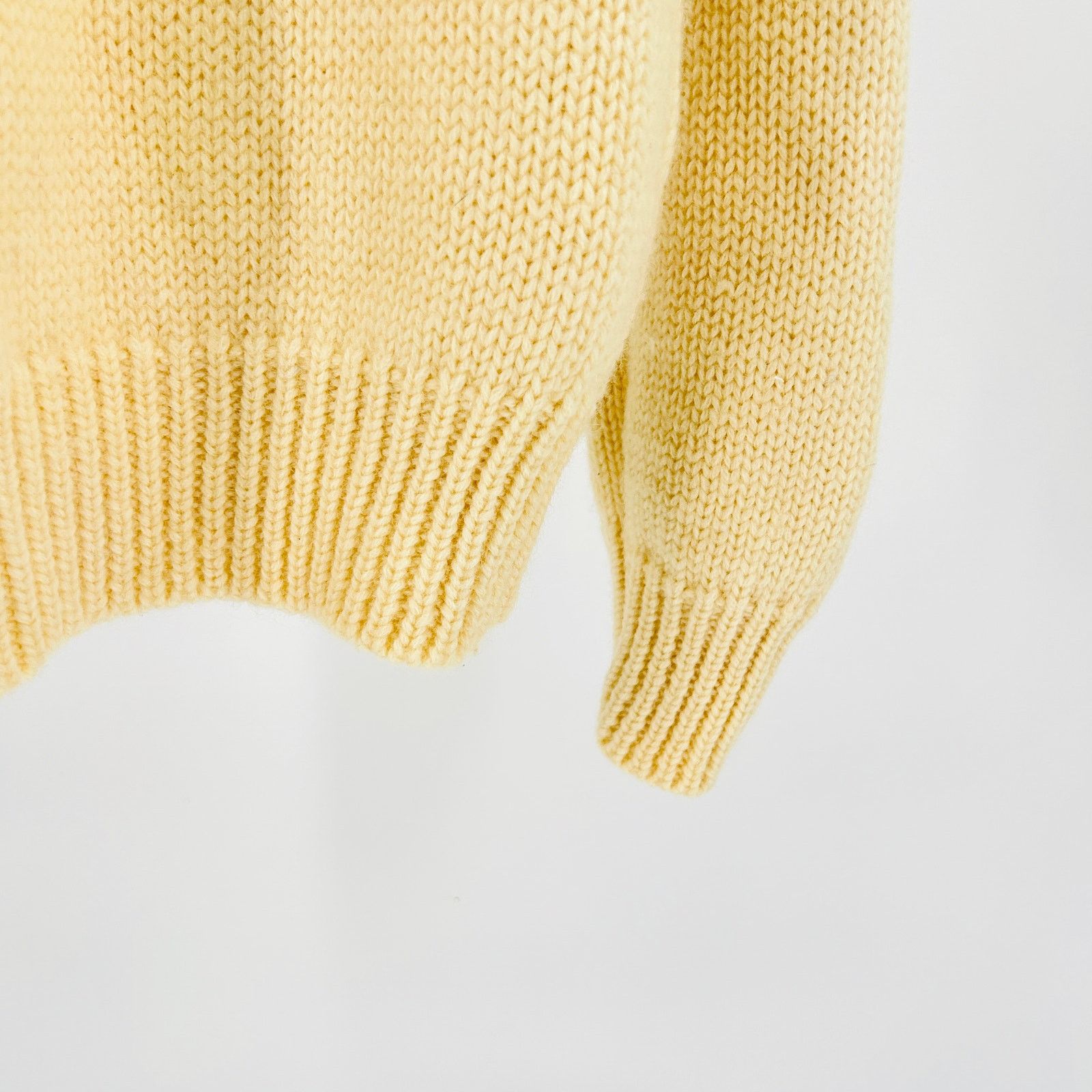 Allen Solly Vintage 70s Cream 100% Wool Cable Knit Fisherman Sweater Size S / US 4 / IT 40 - 5 Thumbnail
