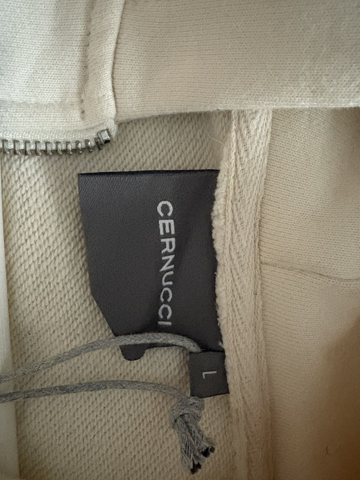 Other Cernucci cream zip up hoodie size L Size US L / EU 52-54 / 3 - 7 Thumbnail