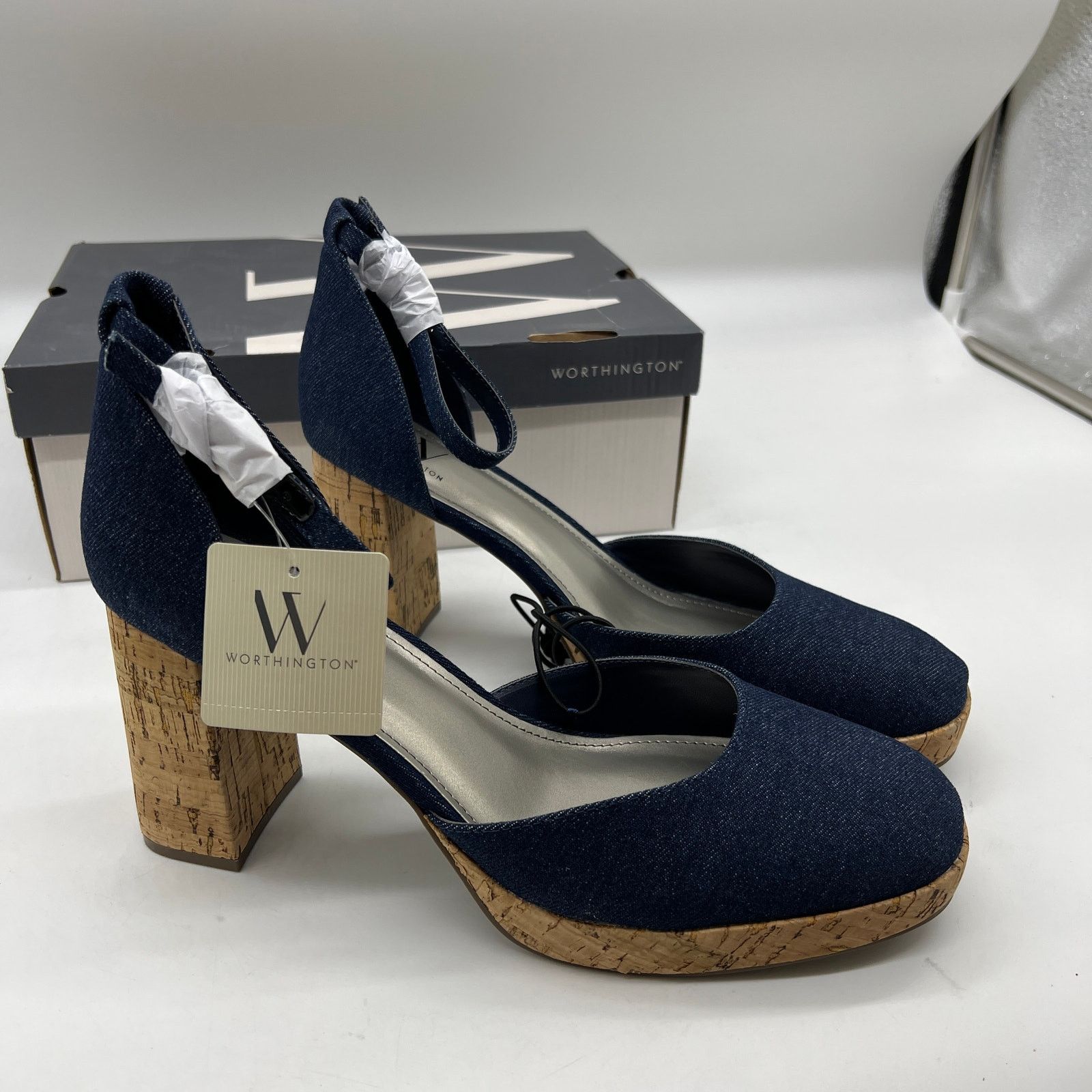 Other Worthington Womens Panama Block Heel Pumps Size US 11 / IT 41 - 4 Thumbnail