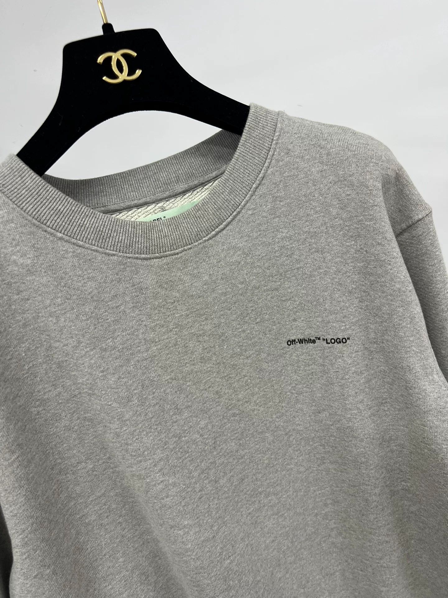Off-White Off-White Gray Crewneck Sweatshirt Size US M / EU 48-50 / 2 - 2 Thumbnail