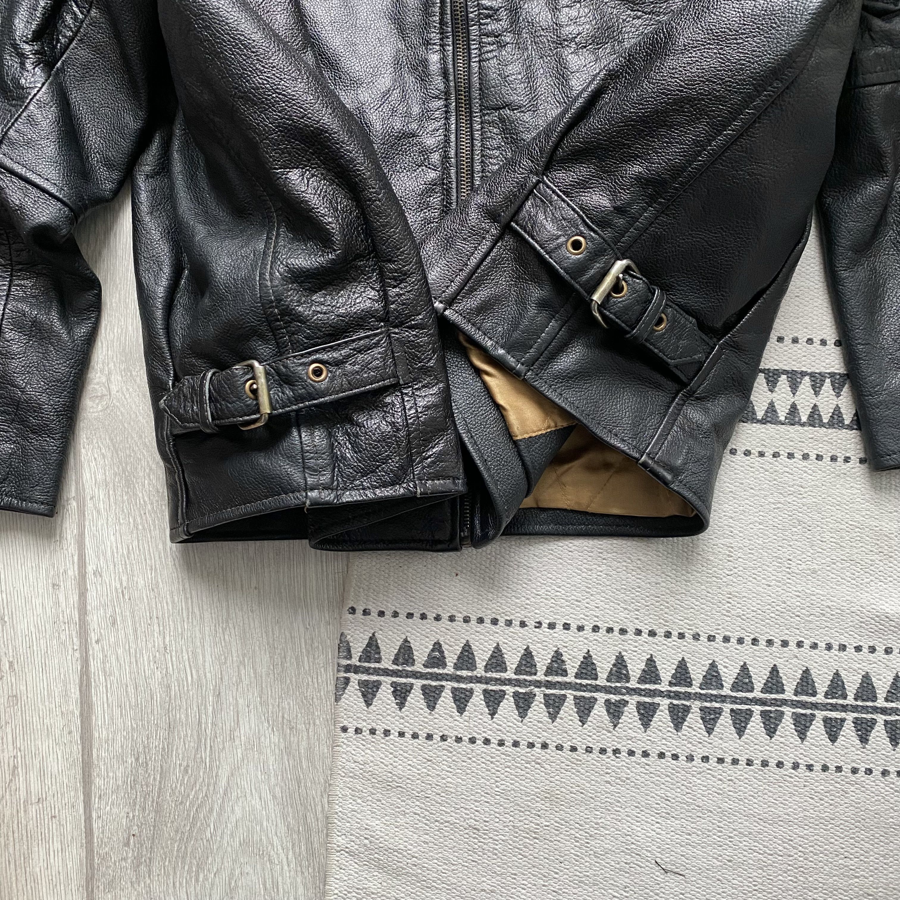 Genuine Leather Vintage 70s Genuine Real Leather Heavy Racing Jacket Size US M / EU 48-50 / 2 - 5 Thumbnail