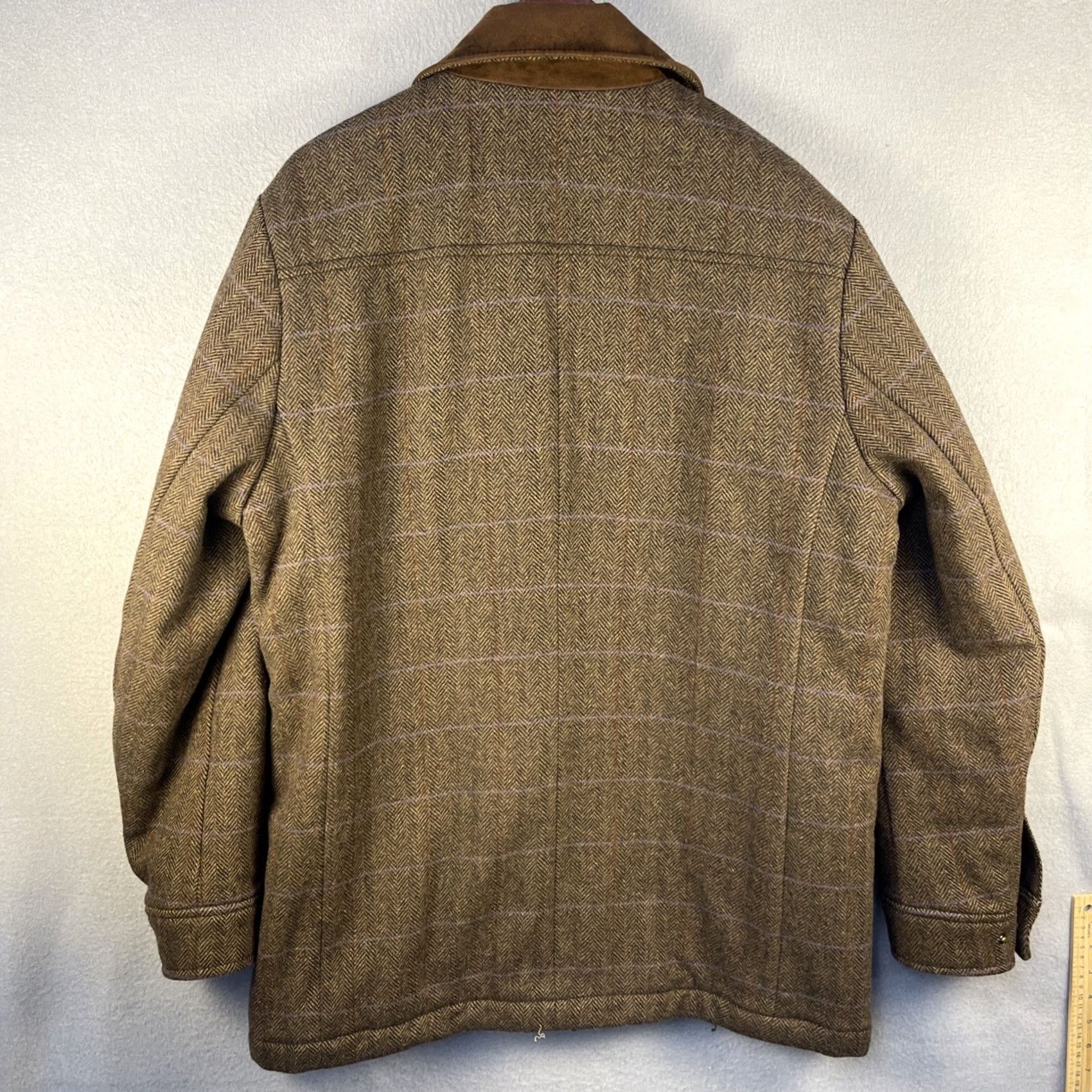 Pendleton VINTAGE Pendleton Wool Jacket Mens Large Brown Tweed Quilted Lined Insulated Pockets Mid-Length Wool Tw ed Jacket Size US L / EU 52-54 / 3 - 5 Thumbnail
