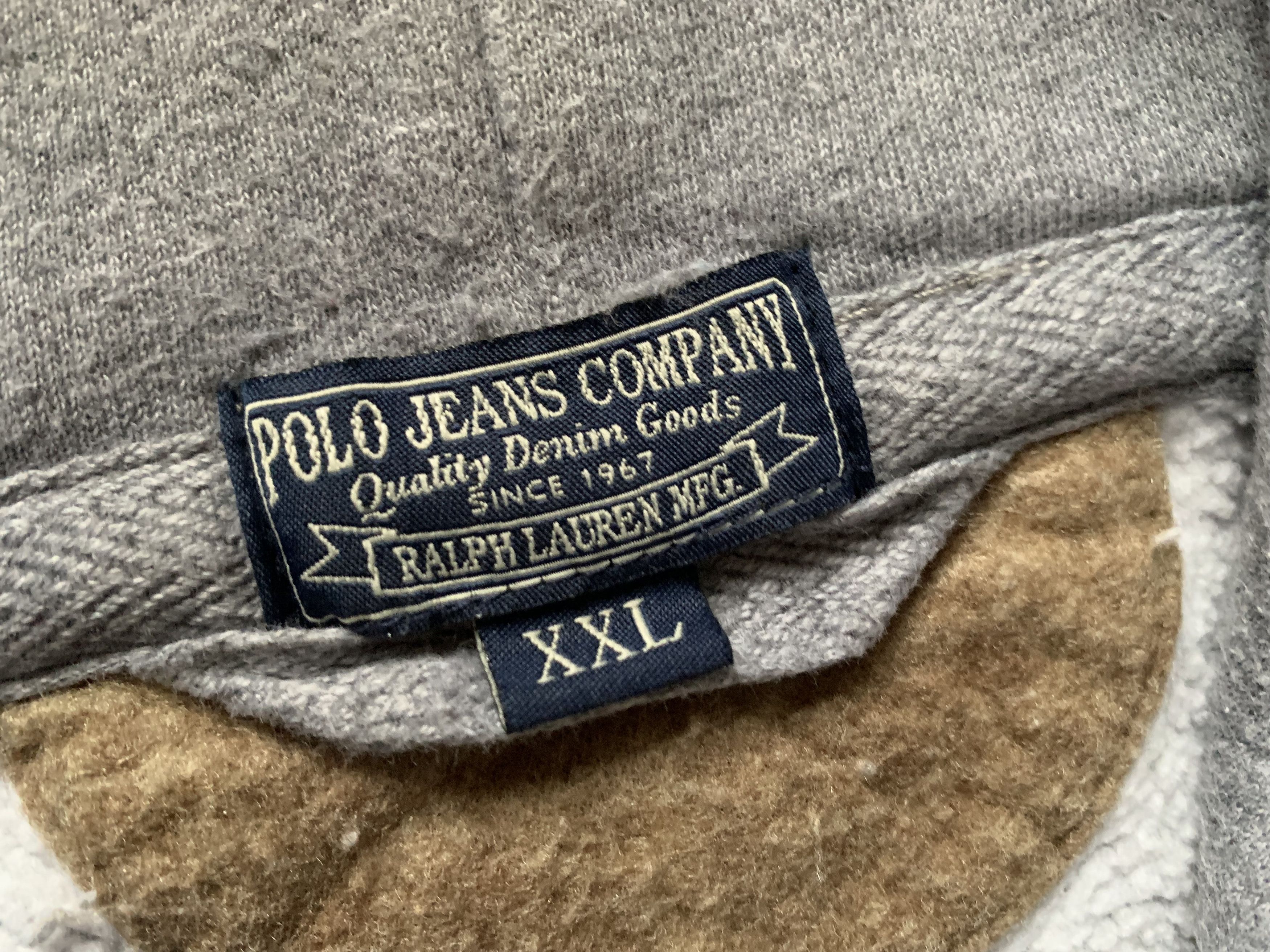 Polo Ralph Lauren × Ralph Lauren × Vintage Ralph Lauren Vintage Grey Cotton Hoodie Size US XXL / EU 58 / 5 - 6 Thumbnail