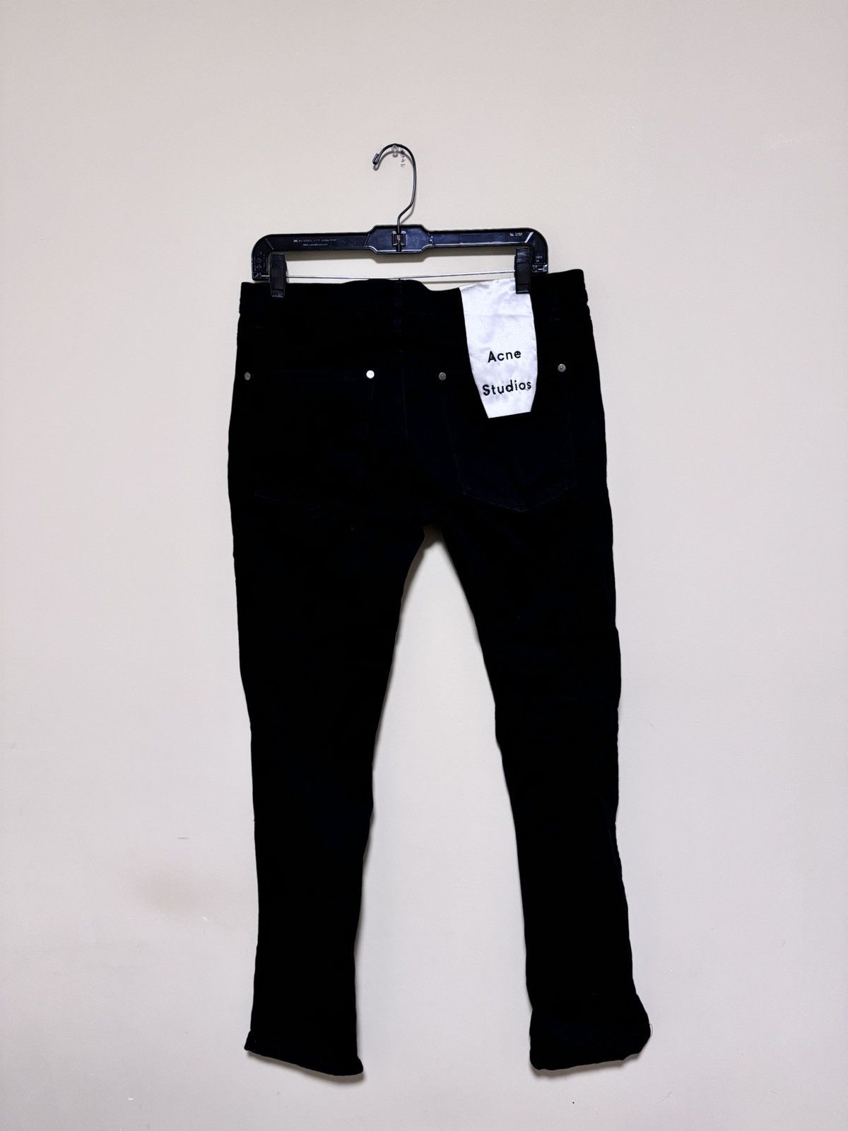 Acne Studios Acne Studios Max Stay Cash Black Denim Jeans Size US 34 / EU 50 - 2 Thumbnail