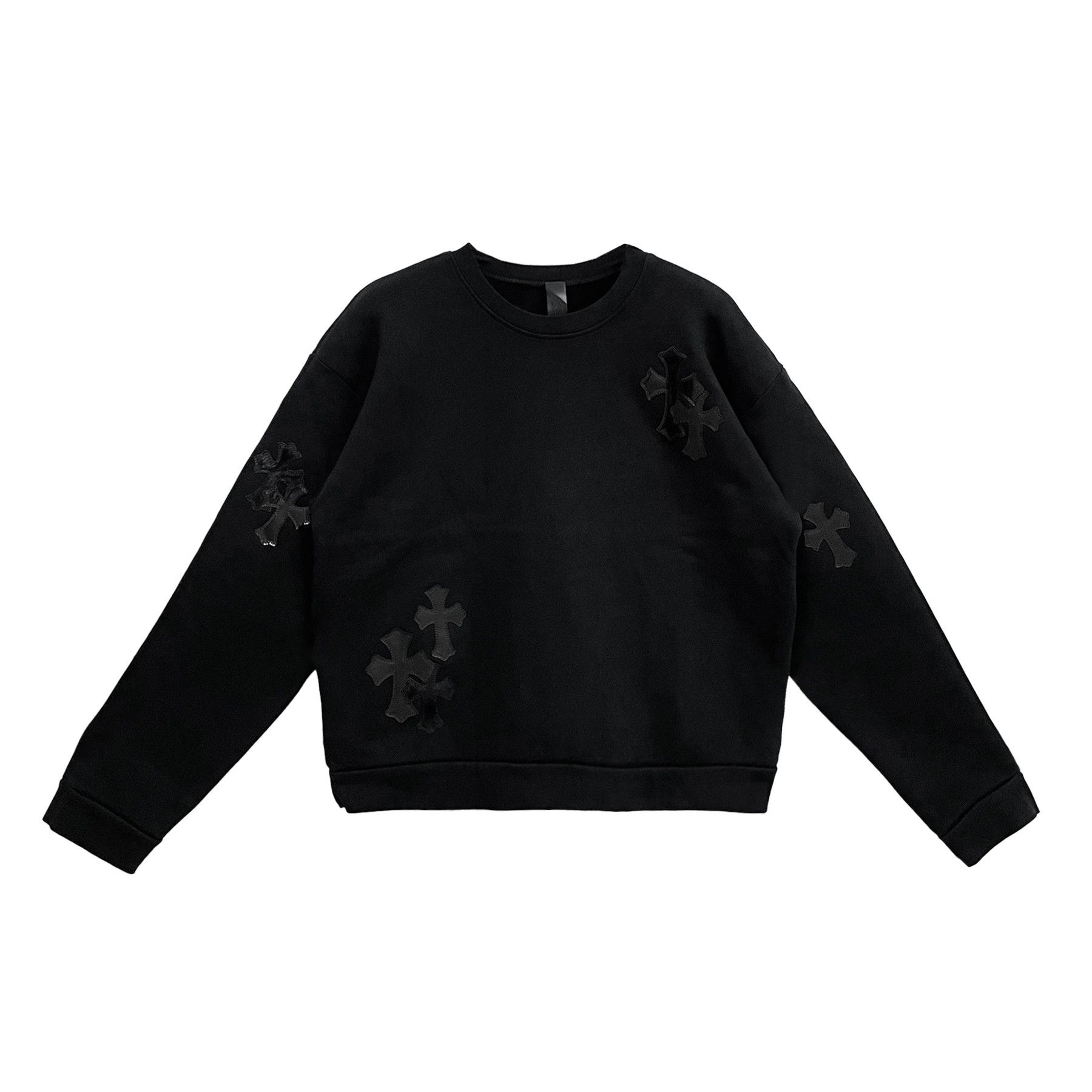 Chrome Hearts Chrome Hearts Pony Hair Patent Leather Cross Sweatshirt Size US M / EU 48-50 / 2 - 1 Thumbnail