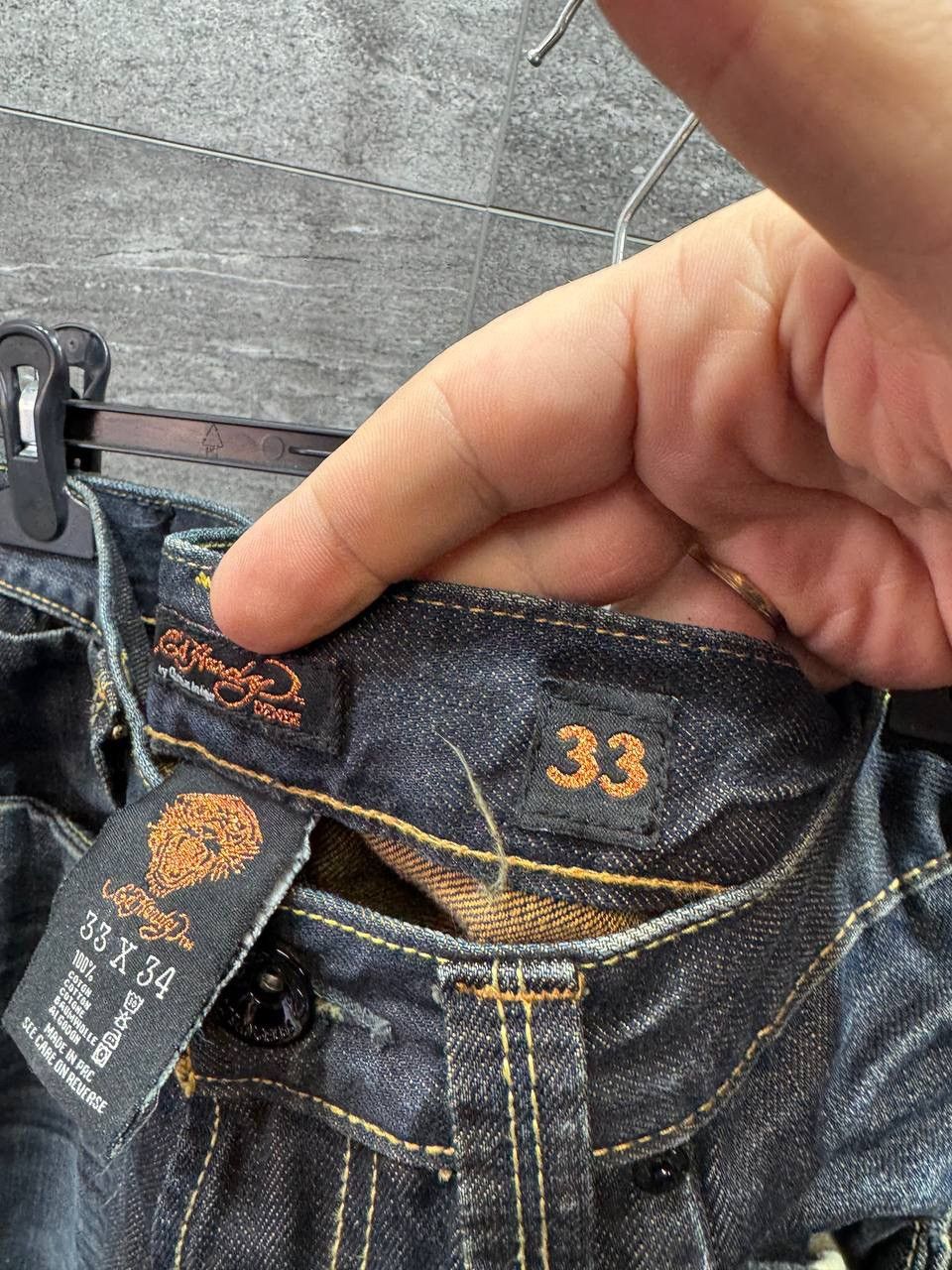 Ed Hardy Ed Hardy By Christian Audigier Tiger Jeans Size US 33 - 16 Thumbnail