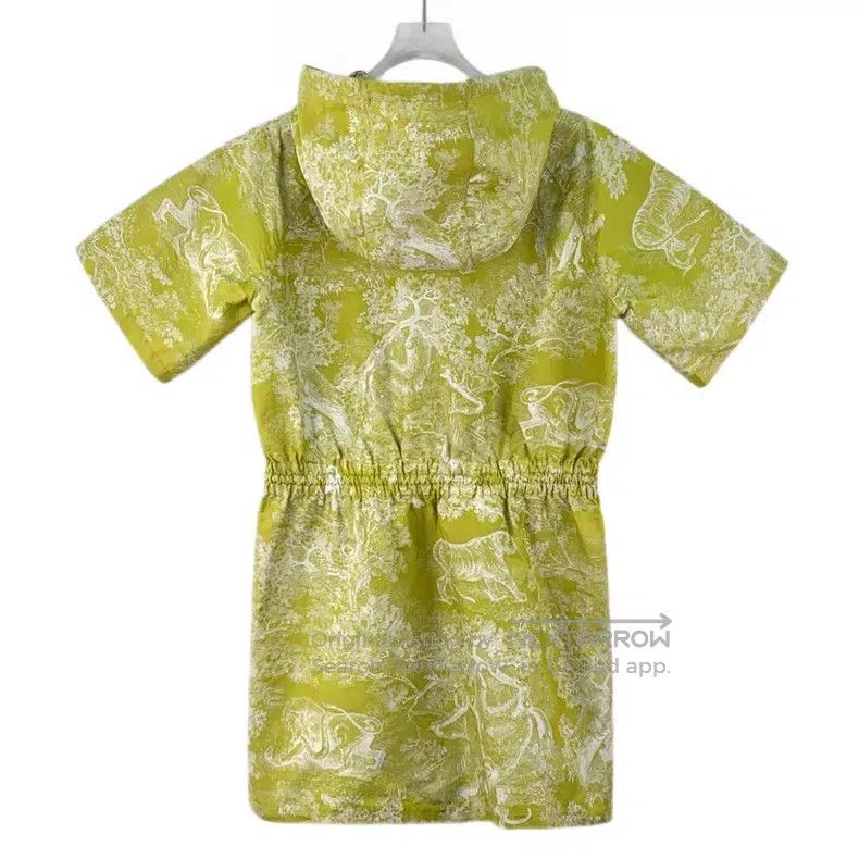 Dior Dior Light green animal jungle print hooded semi-zipper sh Size S / US 4 / IT 40 - 2 Thumbnail