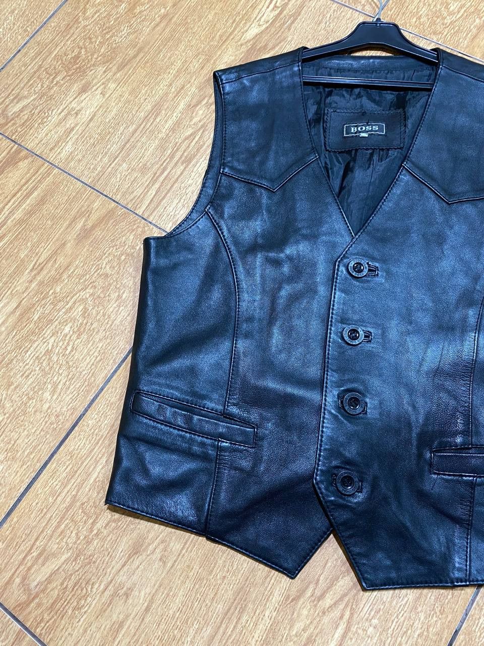 Hugo Boss Vintage Vest Hugo Boss black streetwear Y2K Size 40R - 5 Thumbnail