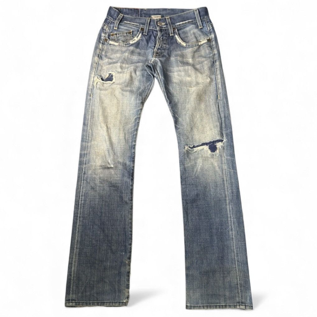 True Religion Destroyed True Religion Long Jean Hysteric Glamour Style LGB Size US 29 - 2 Thumbnail