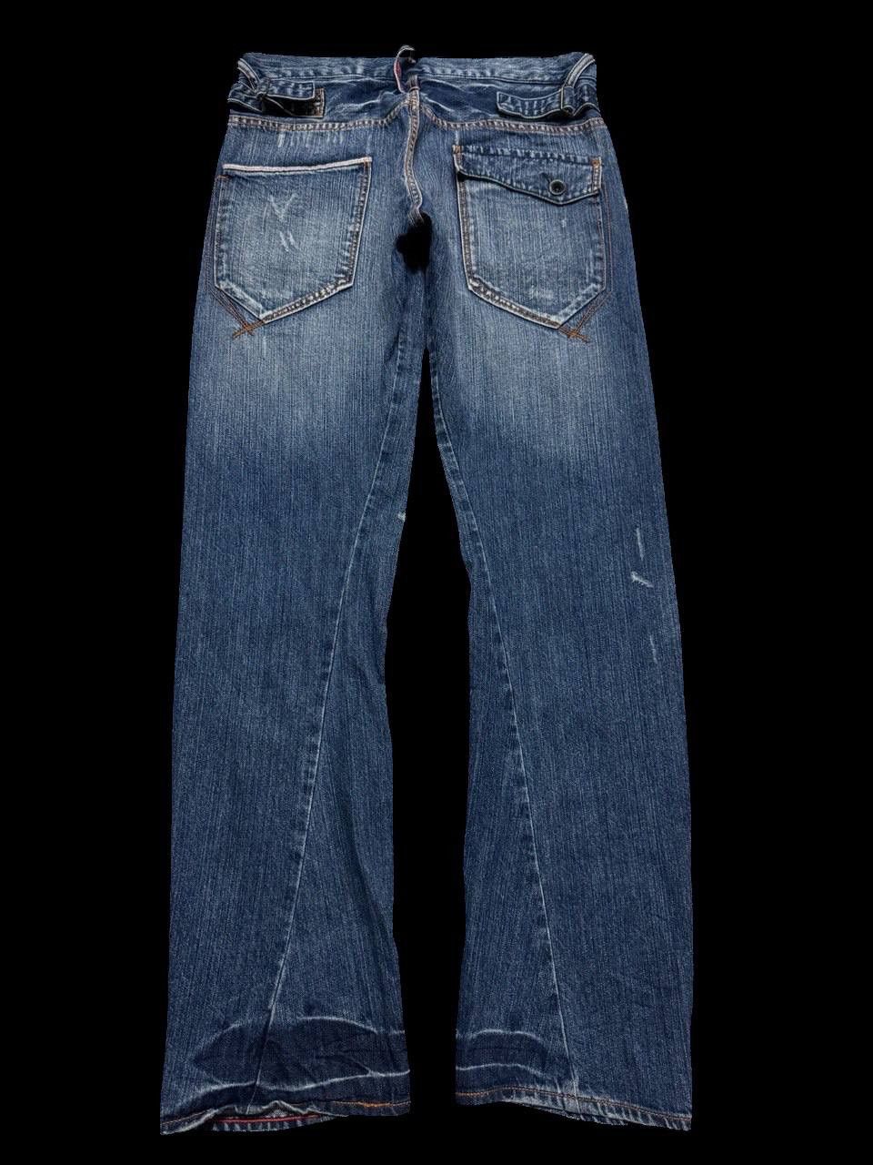 Japanese Brand TWIST LEG Vintage Uj Jean Sick Distressed Ripped Mudwash Size US 32 / EU 48 - 17 Thumbnail